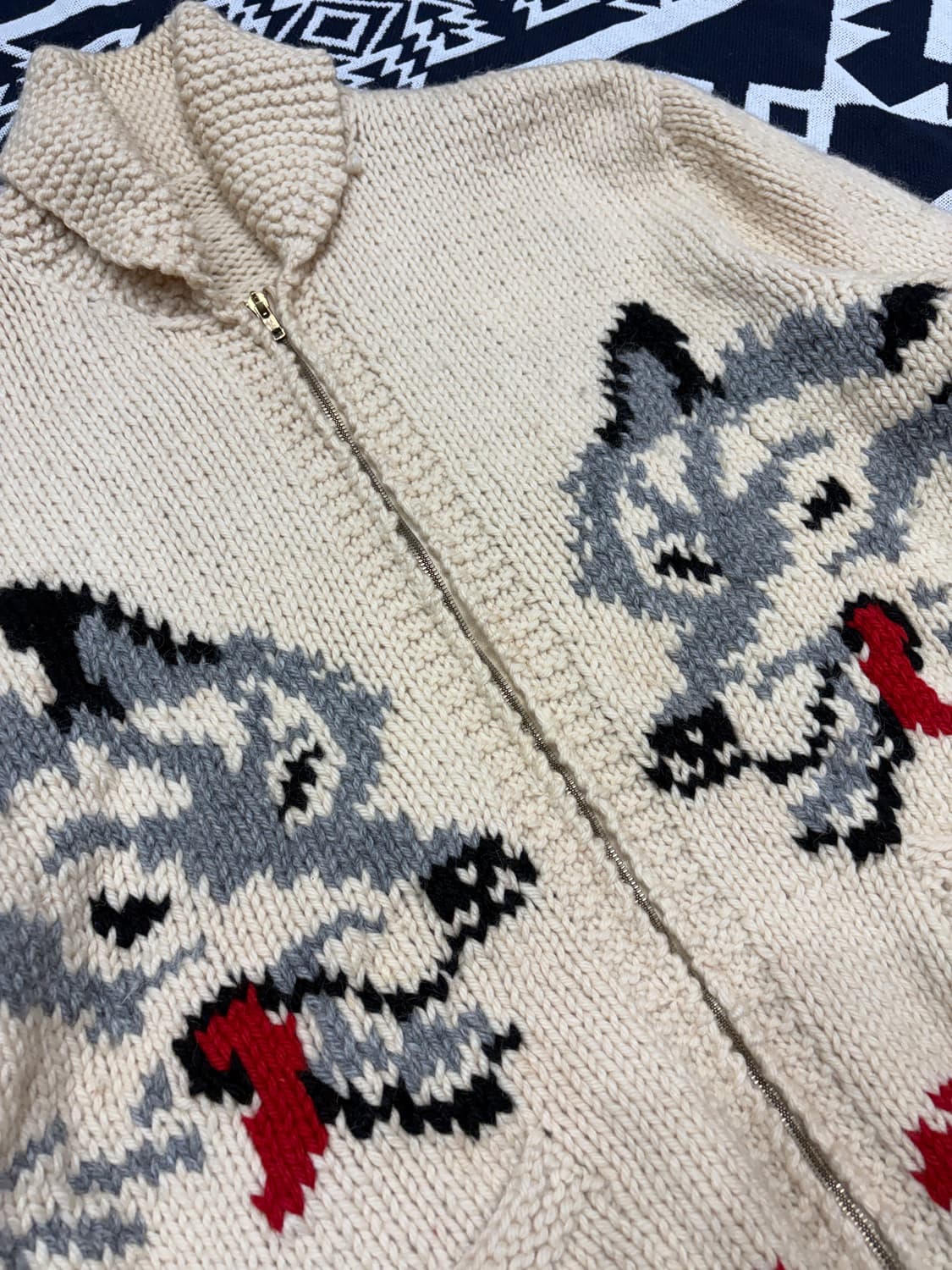 1950‘s Wolf Cowichan 늑대 코위찬 XXL 상품이미지4