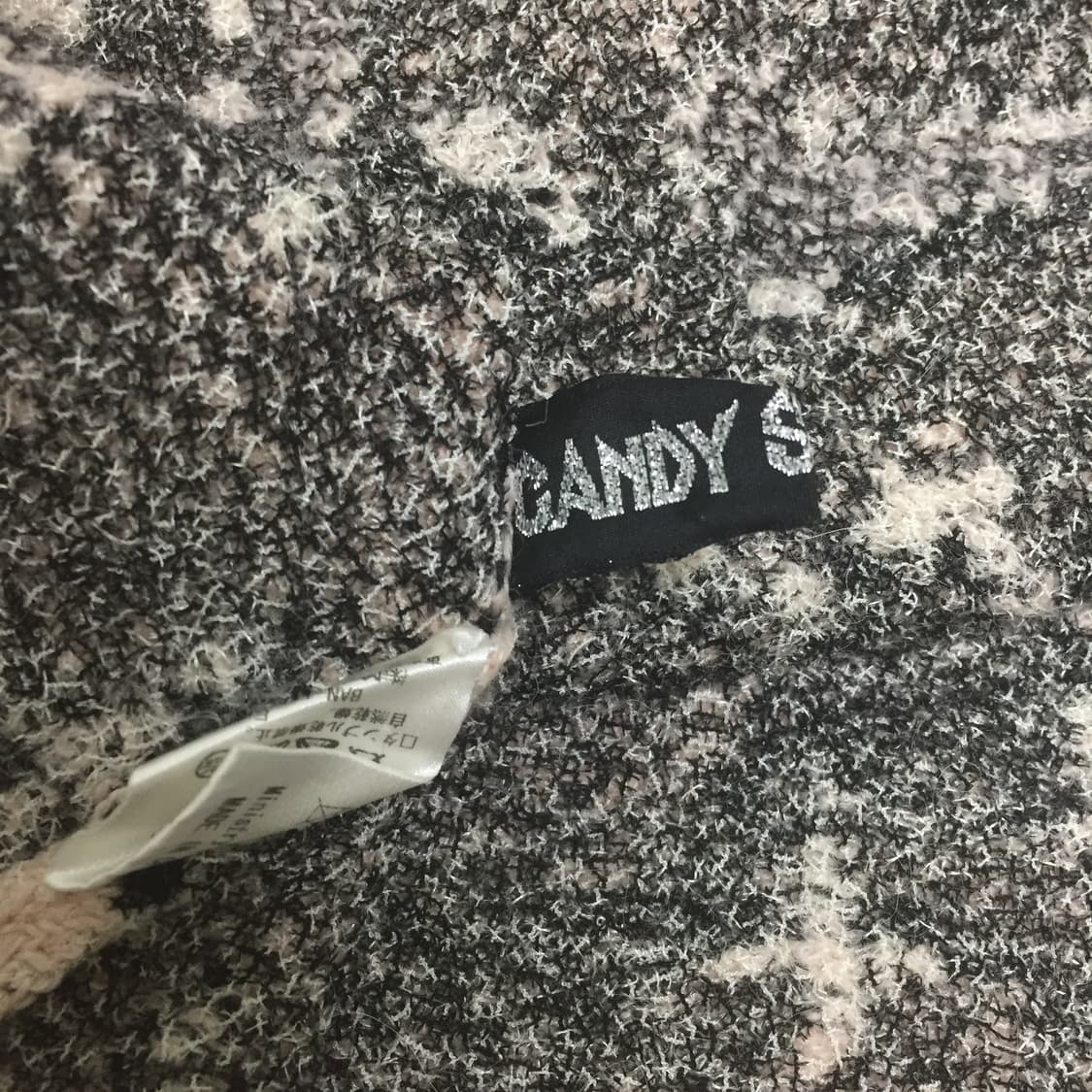 CANDY STRIPPER bone knit unbalance skirt 상품이미지4