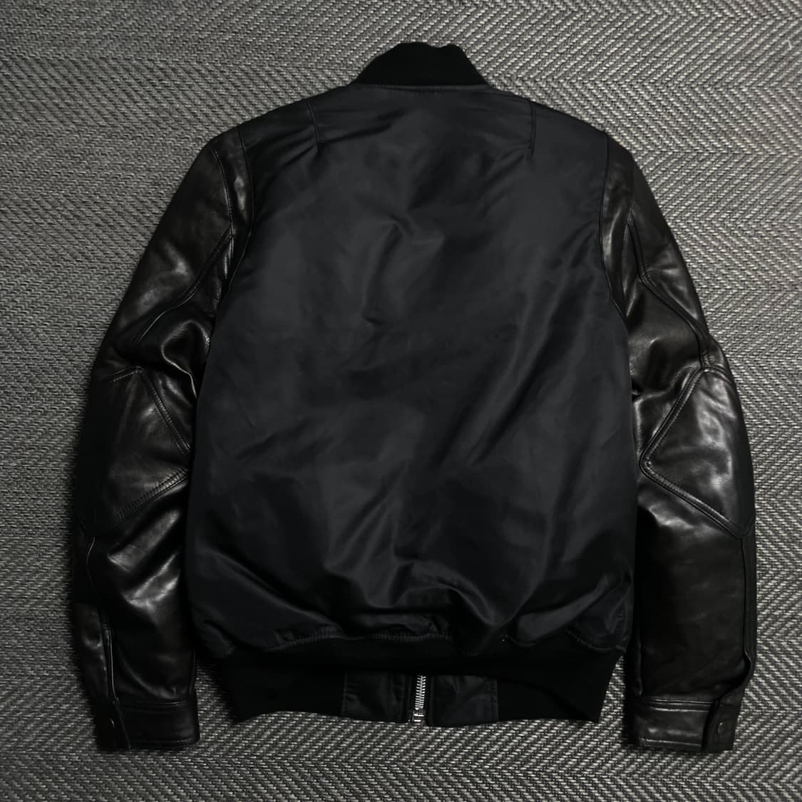 빈티지 카우 레더 믹스 MA-1 항공 점퍼y 5295 상품이미지5
