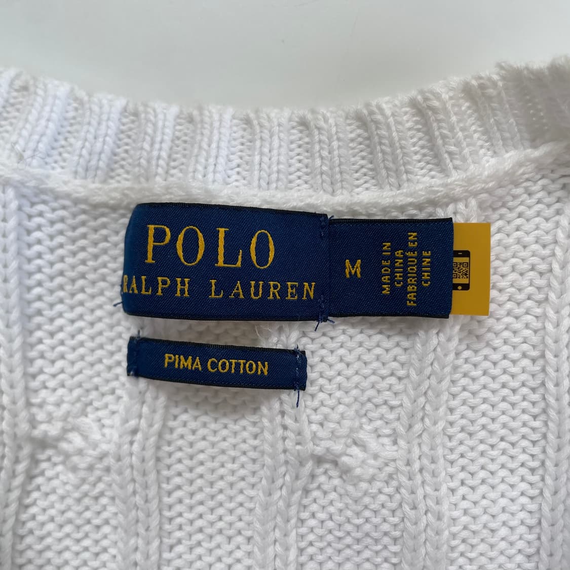 Polo 폴로 랄프로렌 현행QR 우먼스 케이블 반팔니트 상품이미지4