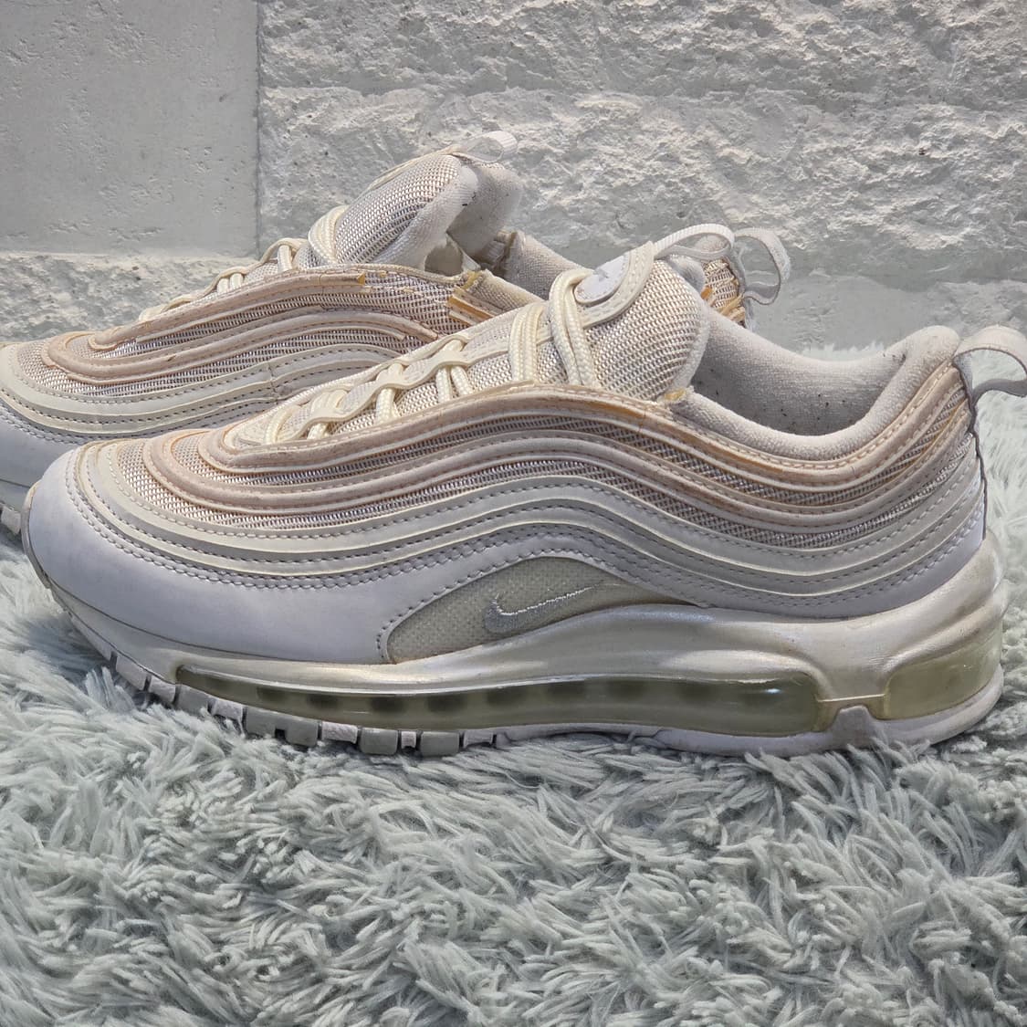 8q-26:나이키 에어맥스 97 화이트 (23.5cm) 상품이미지2