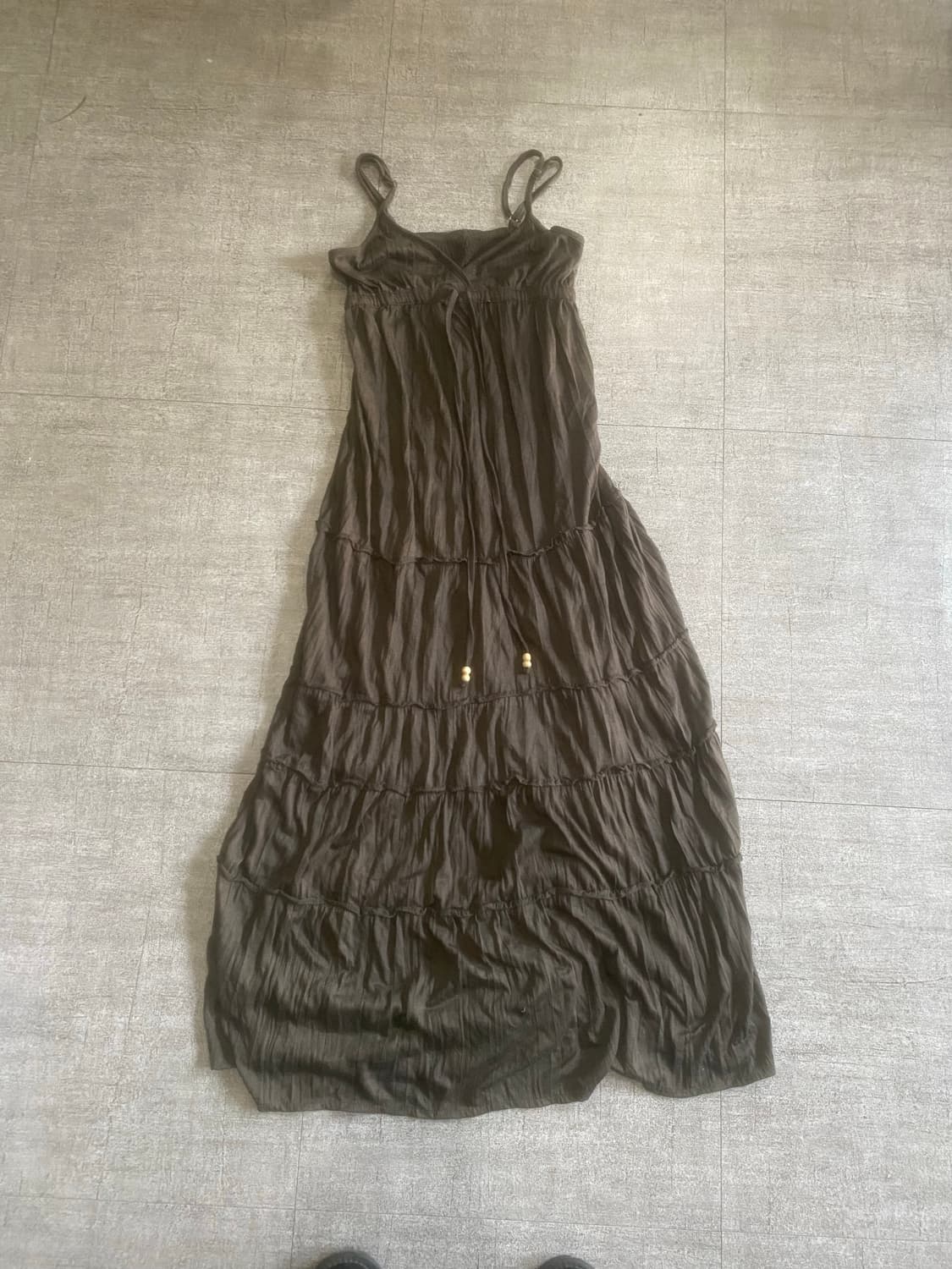 일본빈티지 lovegirl 하구미모리걸 할메카지보헤미안 스모크셔링원피스 상품이미지1