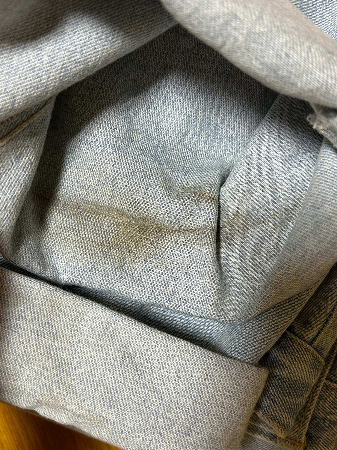 비에스래빗 카펜터 루즈핏 데님 팬츠 라이트블루 상품이미지5