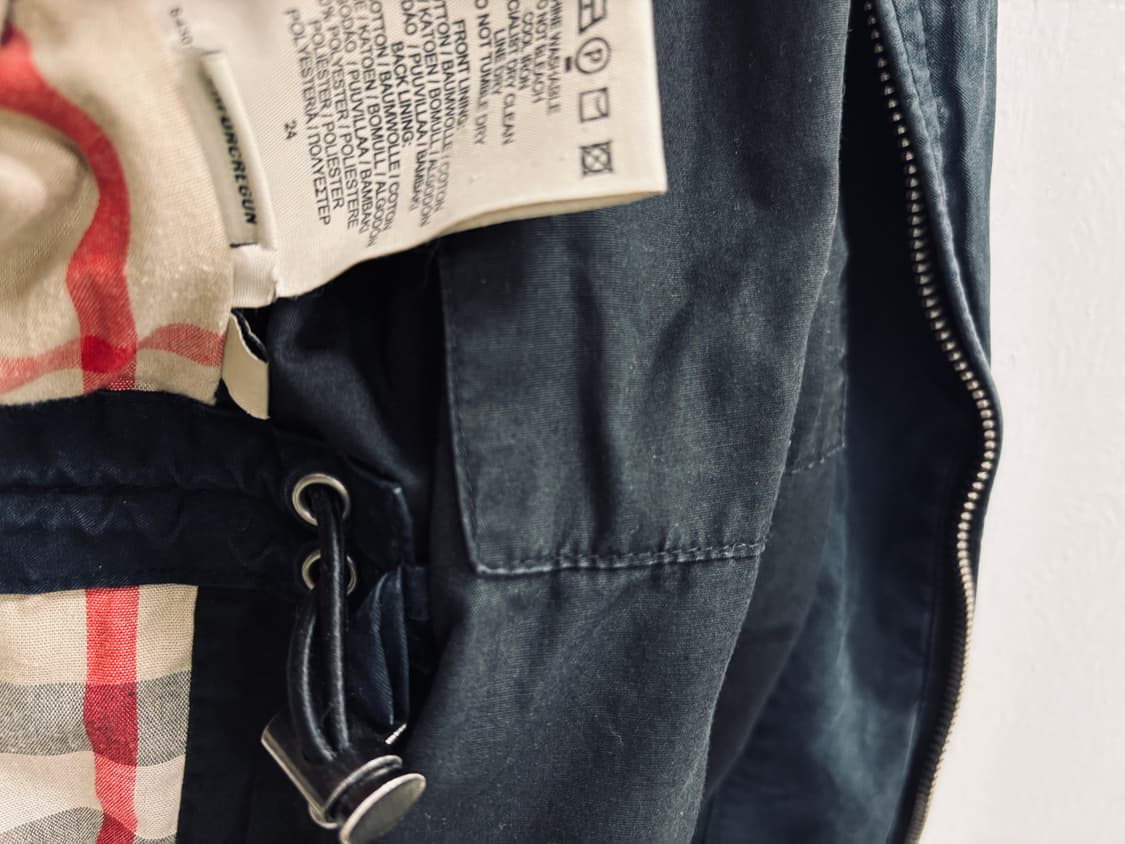 BURBERRY 버버리 런던 체크 안감 블루종 자켓 상품이미지6