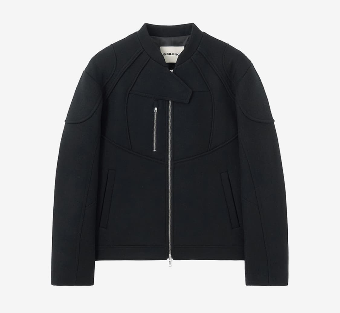 인사일런스  울 레이싱 자켓 BLACK L사이즈 상품이미지1