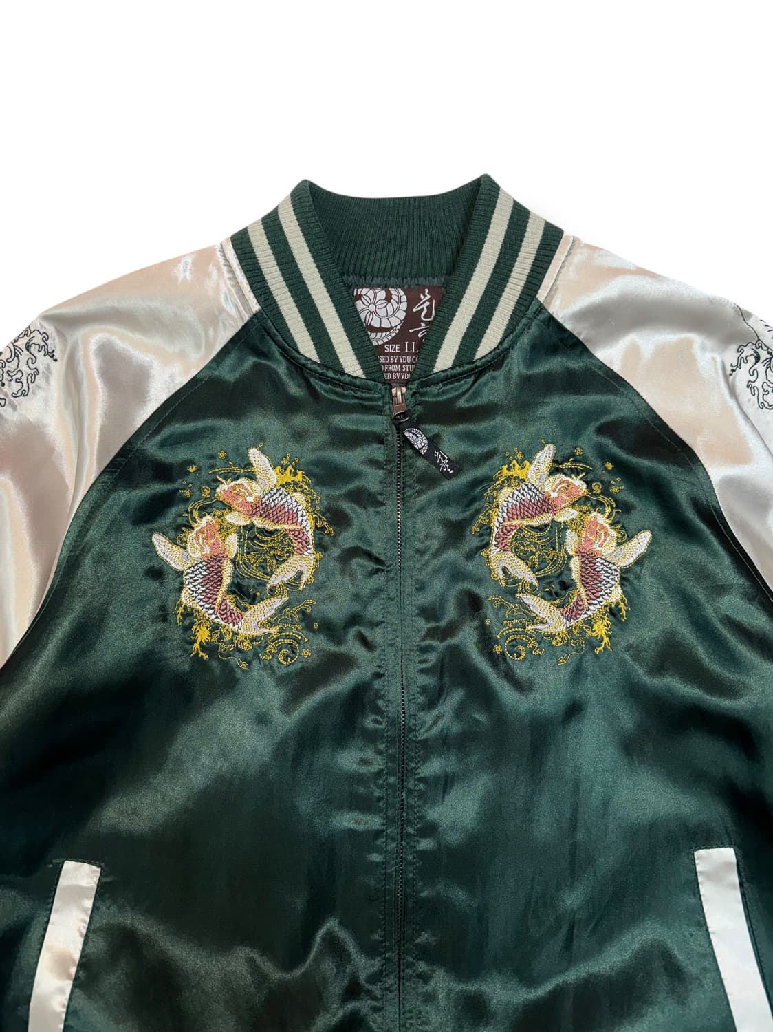 일본 비단 잉어 자수 스카쟌 (L)  상품이미지4