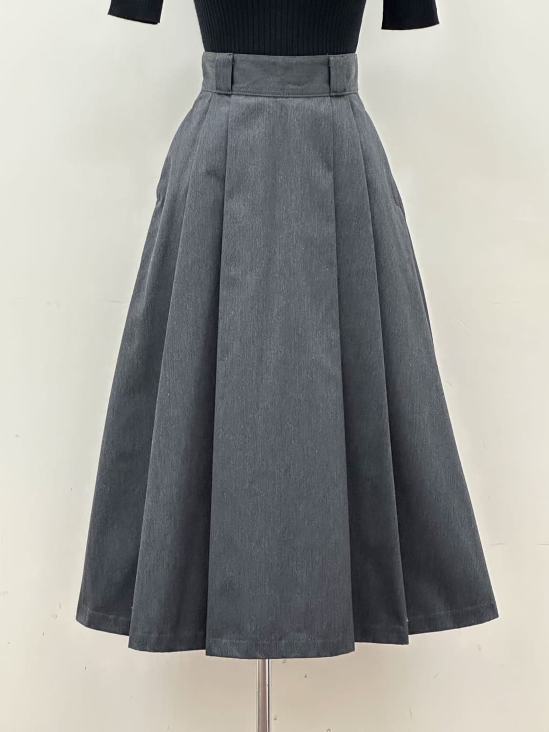danton / 단톤 플리츠 스커트 36size  [챠콜] 상품이미지9