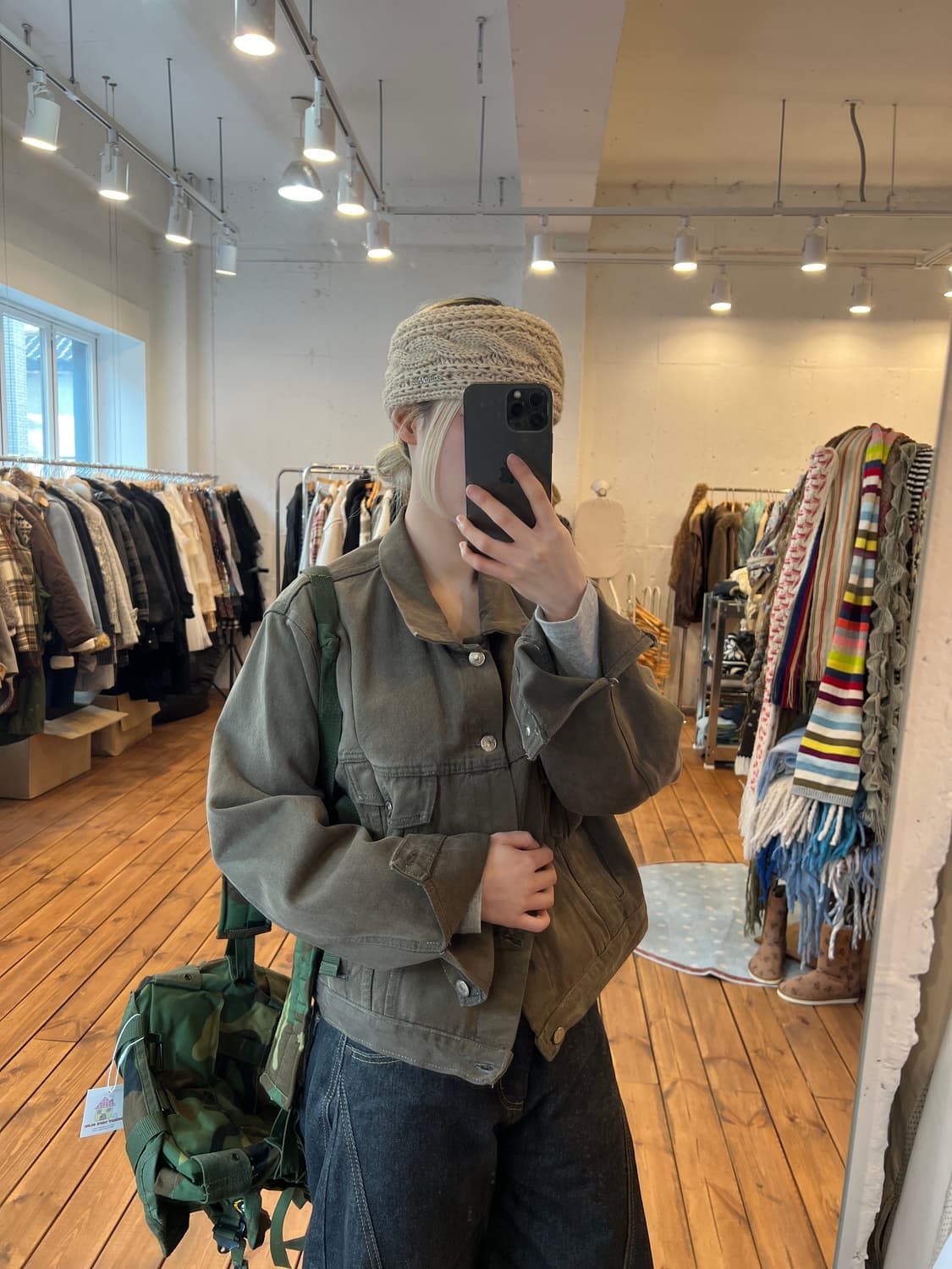 리바이스 카키브라운 숏 데님 자켓 상품이미지4