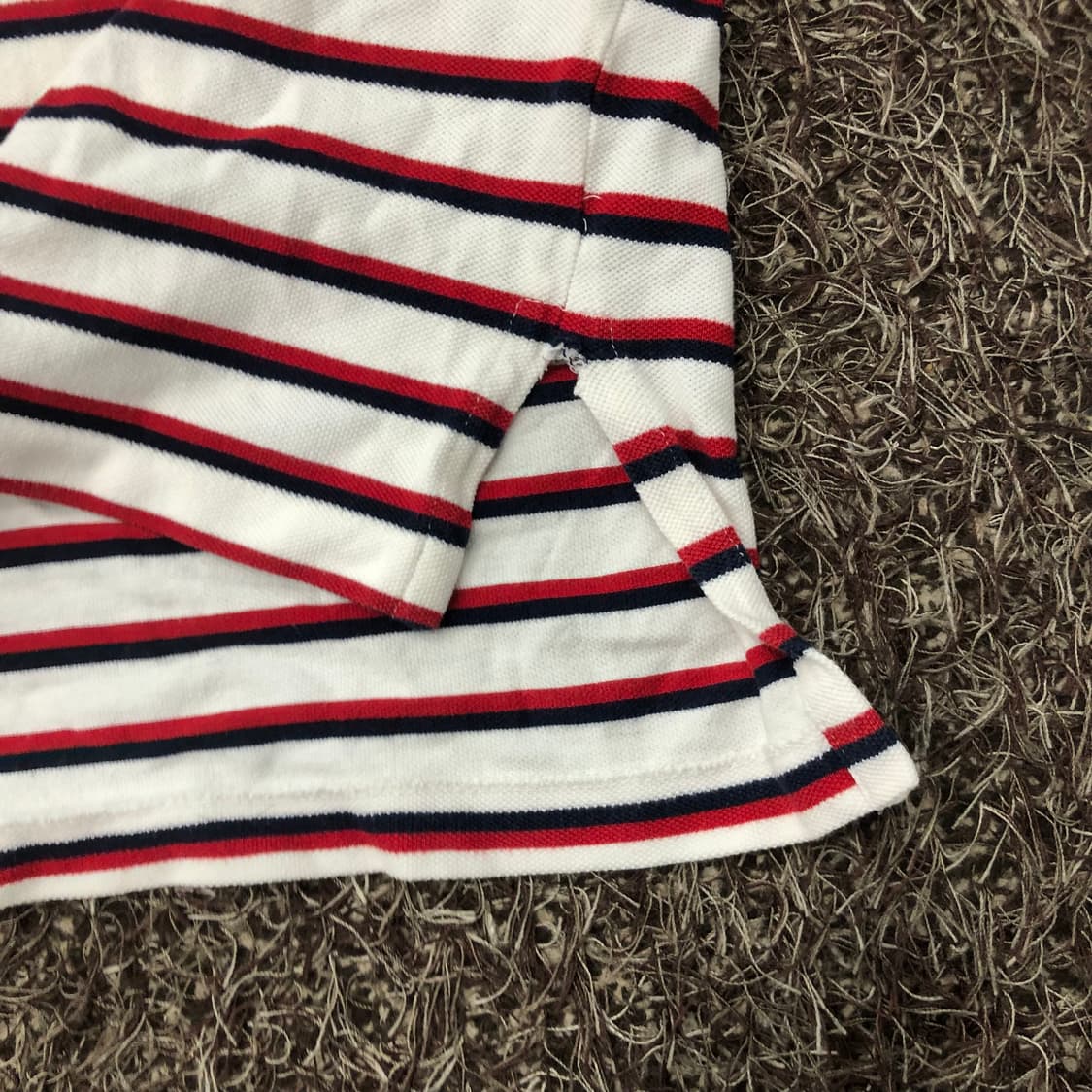 XL 폴로 랄프로렌 스트라이프 포니 카라 PK 반팔 티셔츠 상품이미지3