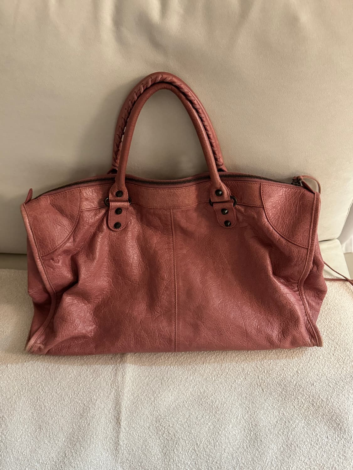 발렌시아가 모터백 라지 핑크 상품이미지6