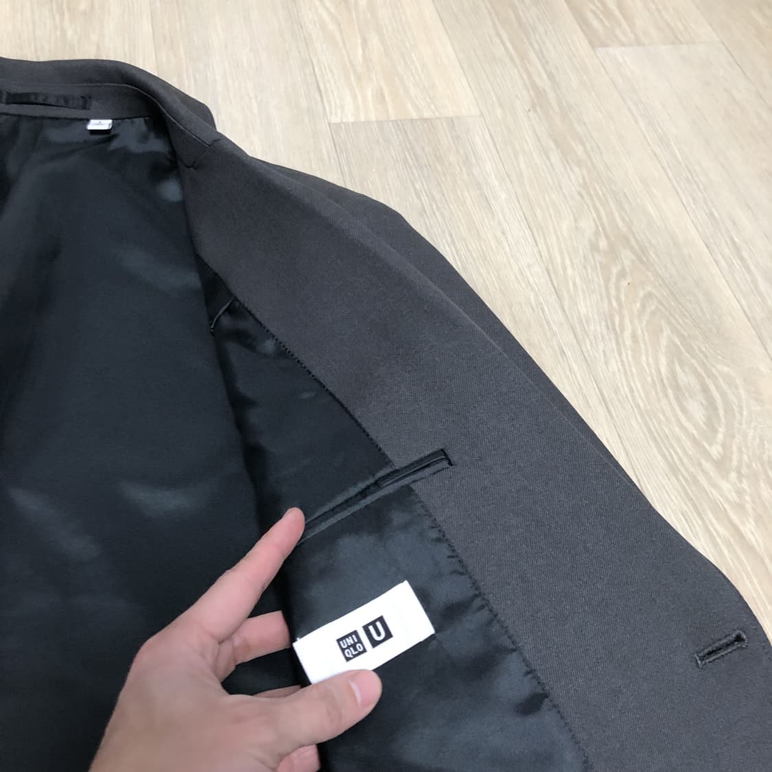 (L) 유니클로 U 20 FW U 테일러드 자켓 다크 그레이 상품이미지8