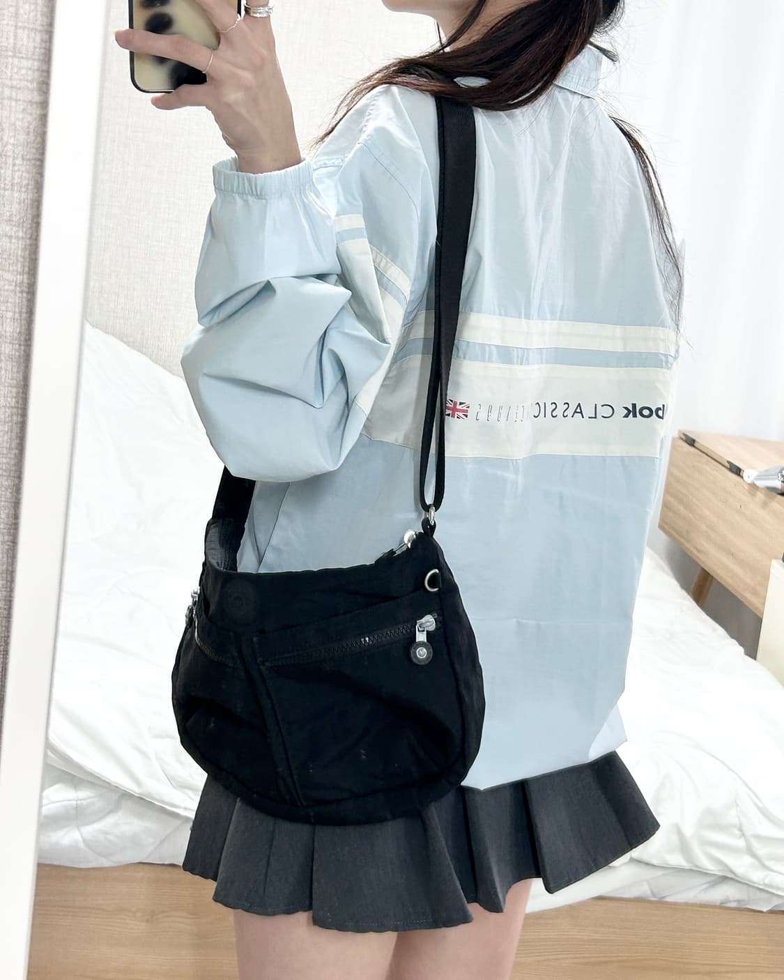 리복 빅로고 뮤트하늘 바람막이 상품이미지2