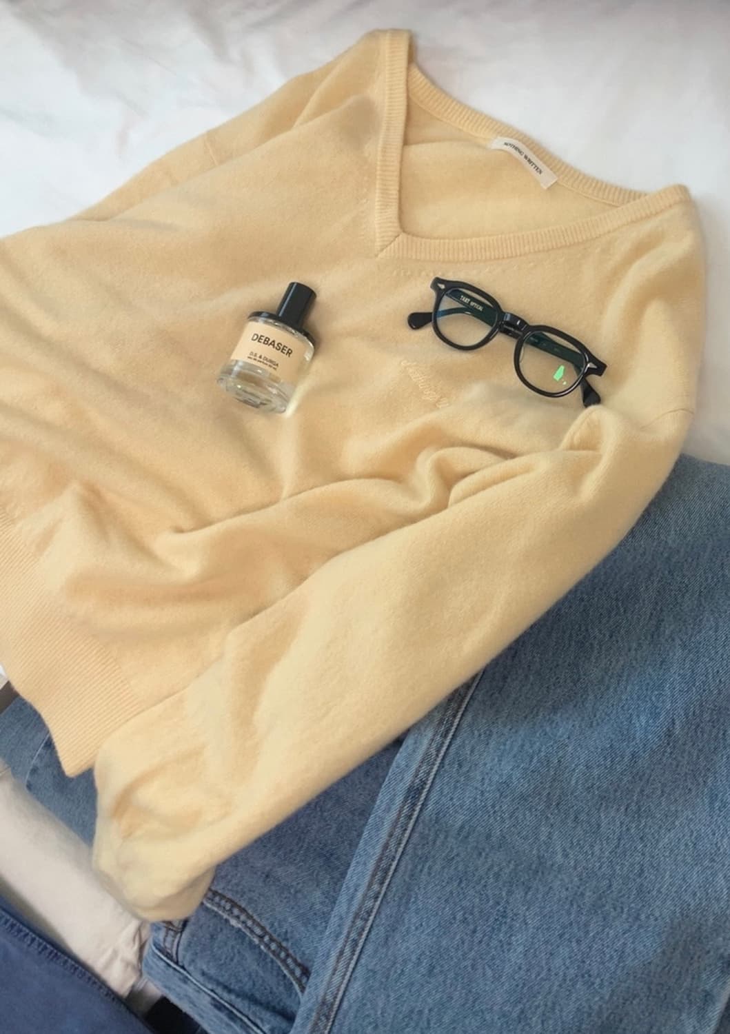 낫띵리튼 Haig v-neck knit yellow 상품이미지2
