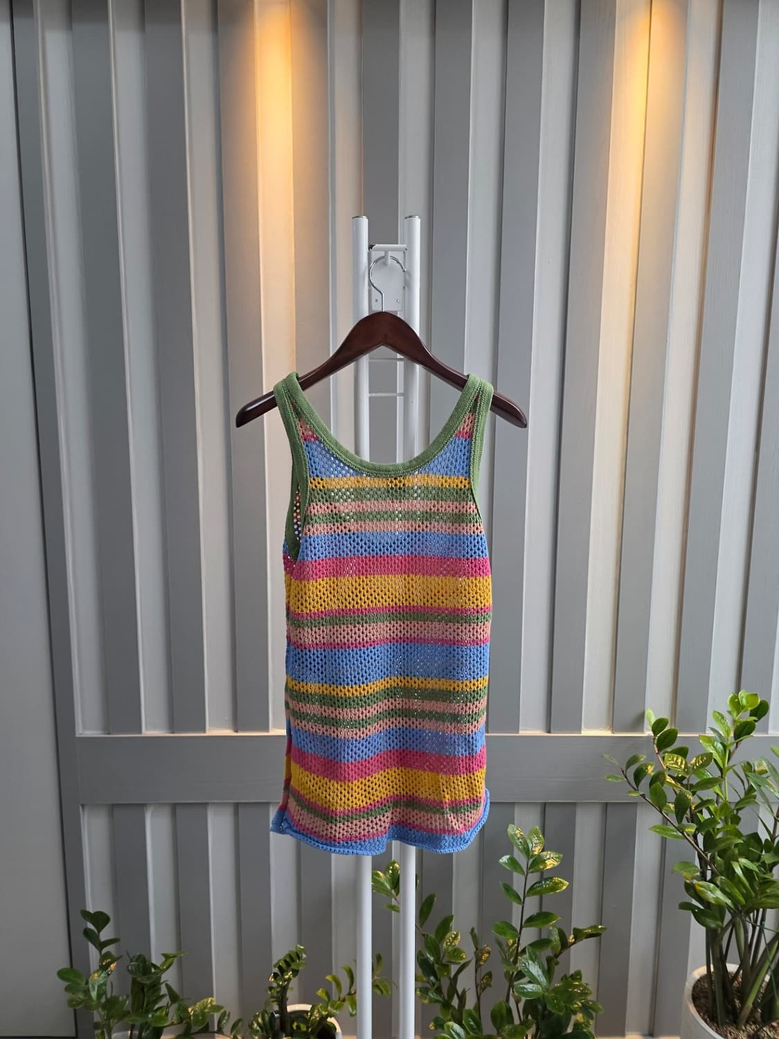 코바늘 뜨게실 니트민소매탑 상품이미지6