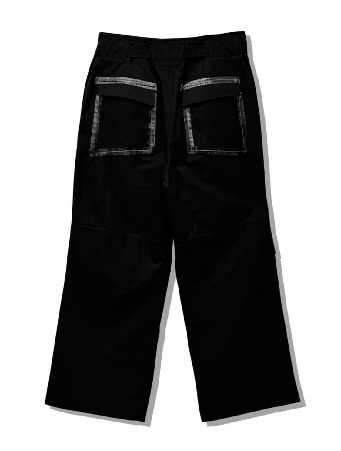 (46) san263-1 Taped Belt Trousers Black 상품이미지2