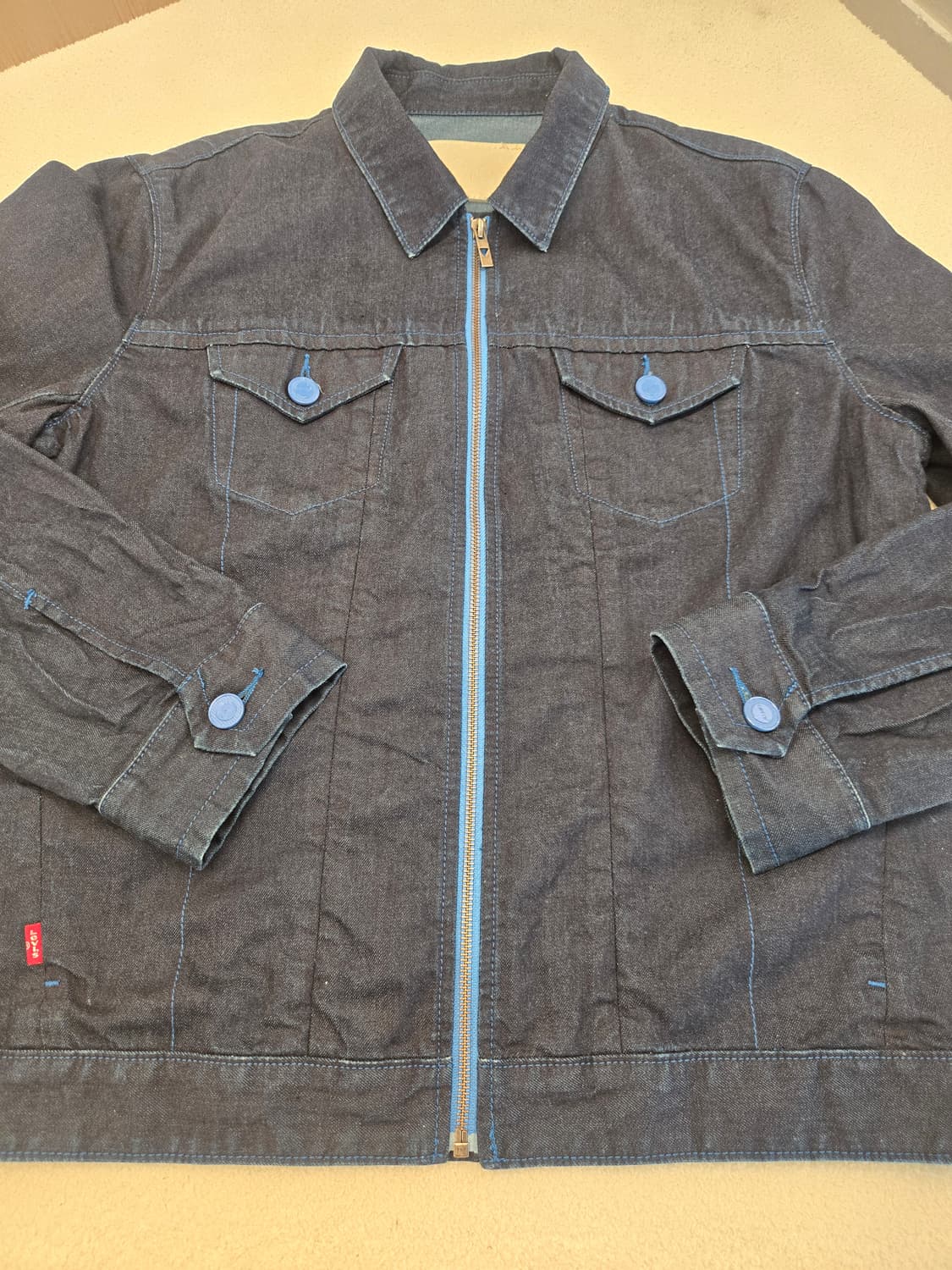 리바이스 인디고 데님 집업 자켓 XL 상품이미지5