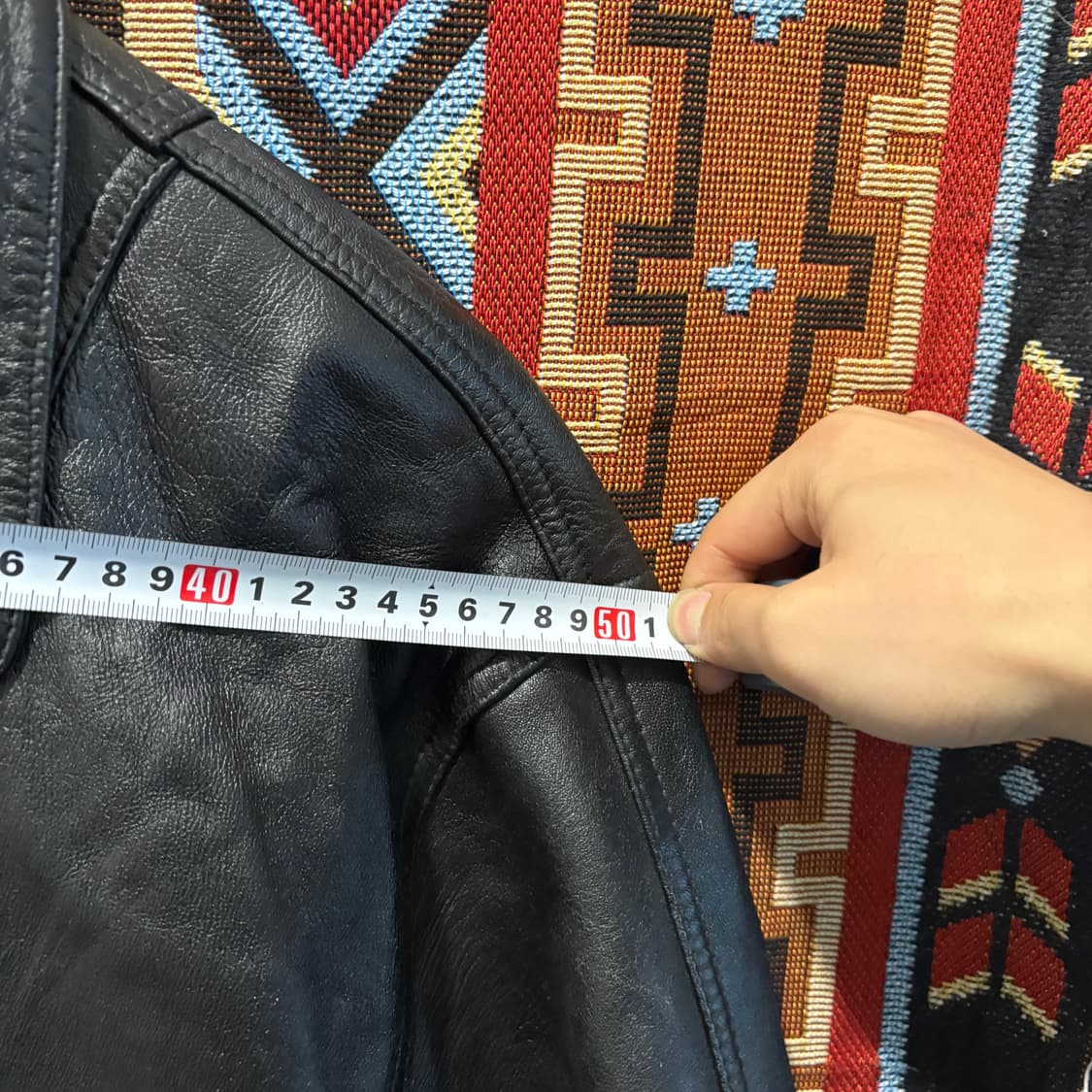 빈티지 양가죽 봄버 포켓 자켓 상품이미지6