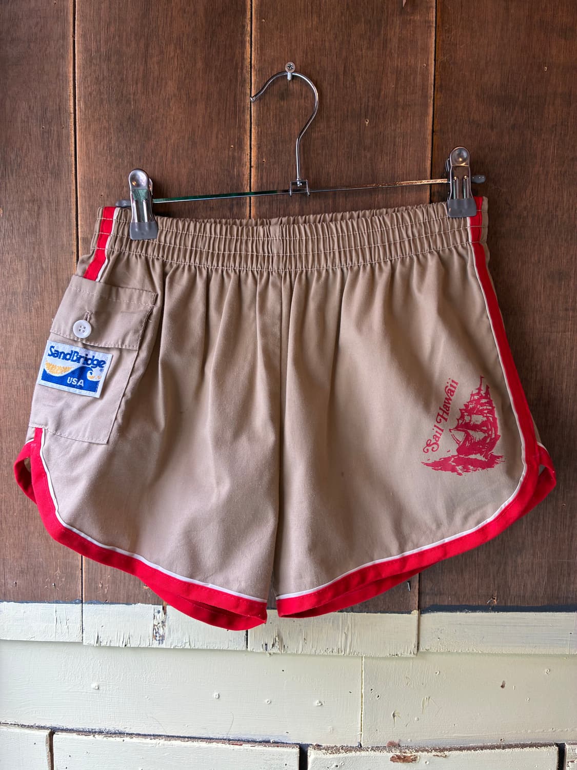 80s Sail Hawaii Surf Trunks Made in USA 상품이미지2
