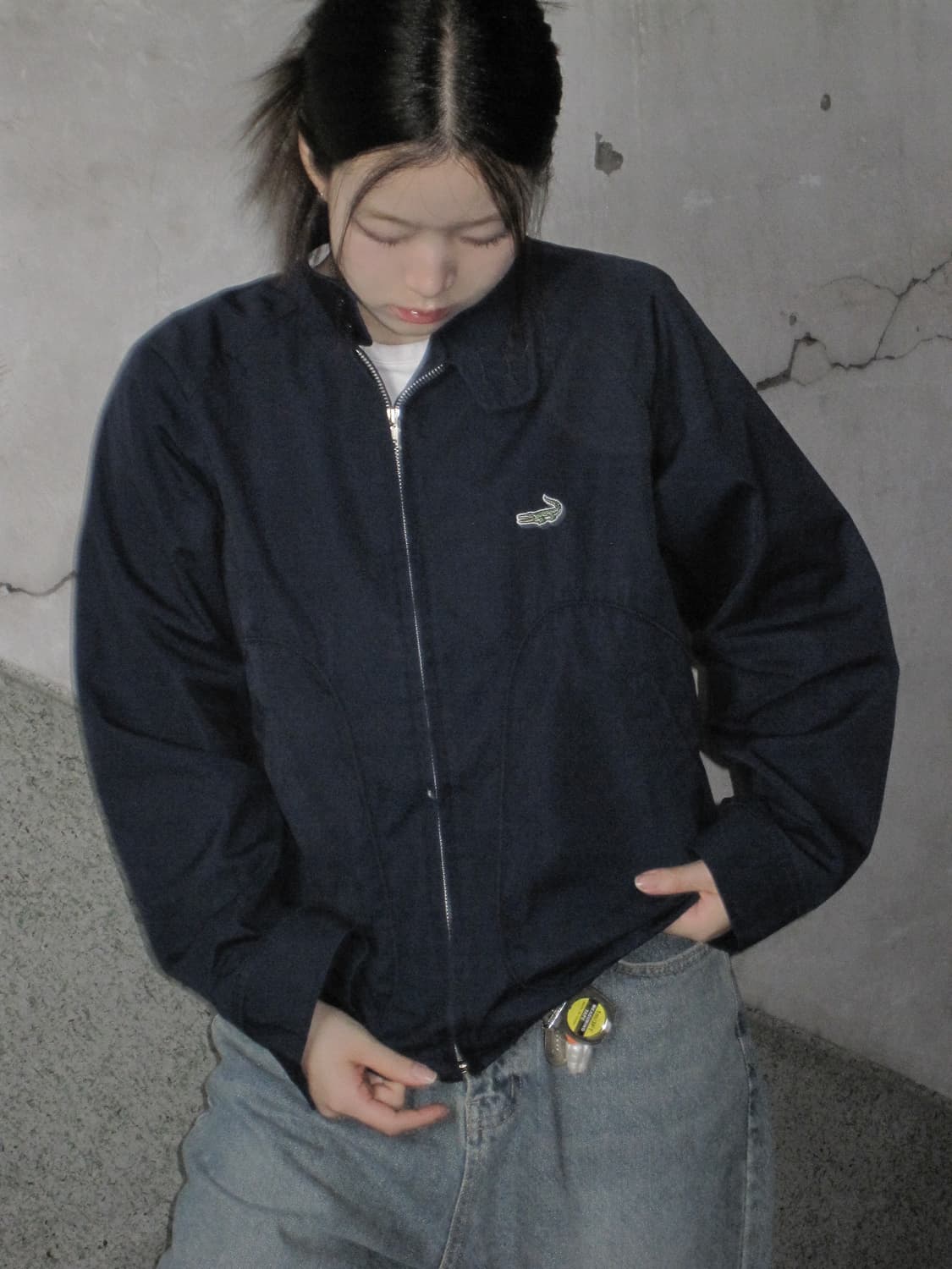 크로크다일 네이비 집업 자켓 상품이미지5