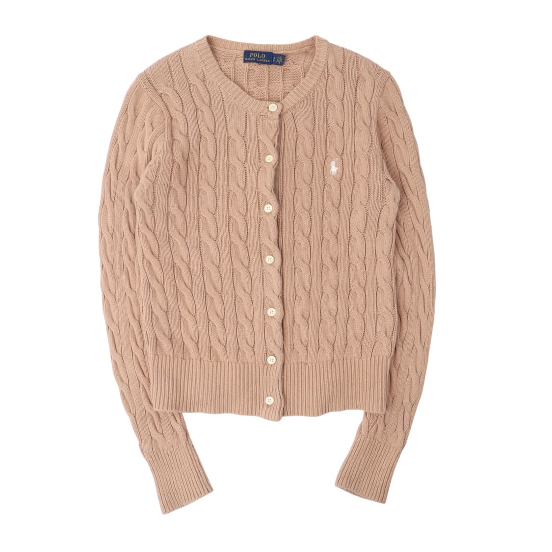폴로 랄프로렌 베이지 케이블 니트 가디건 상품이미지1