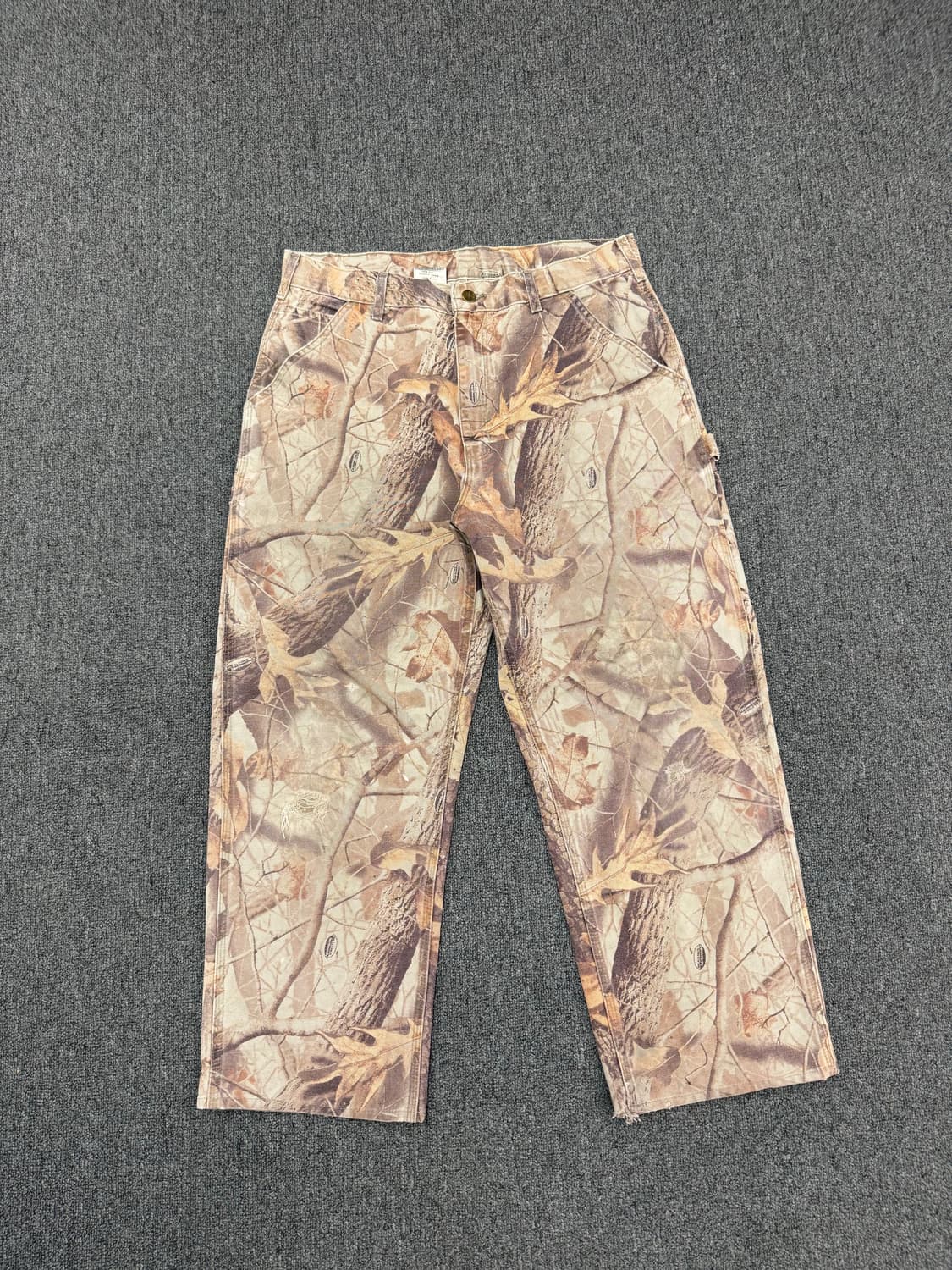 36)00’s 칼하트 빈티지 리얼트리 패턴 덩가리 워크 팬츠 상품이미지3