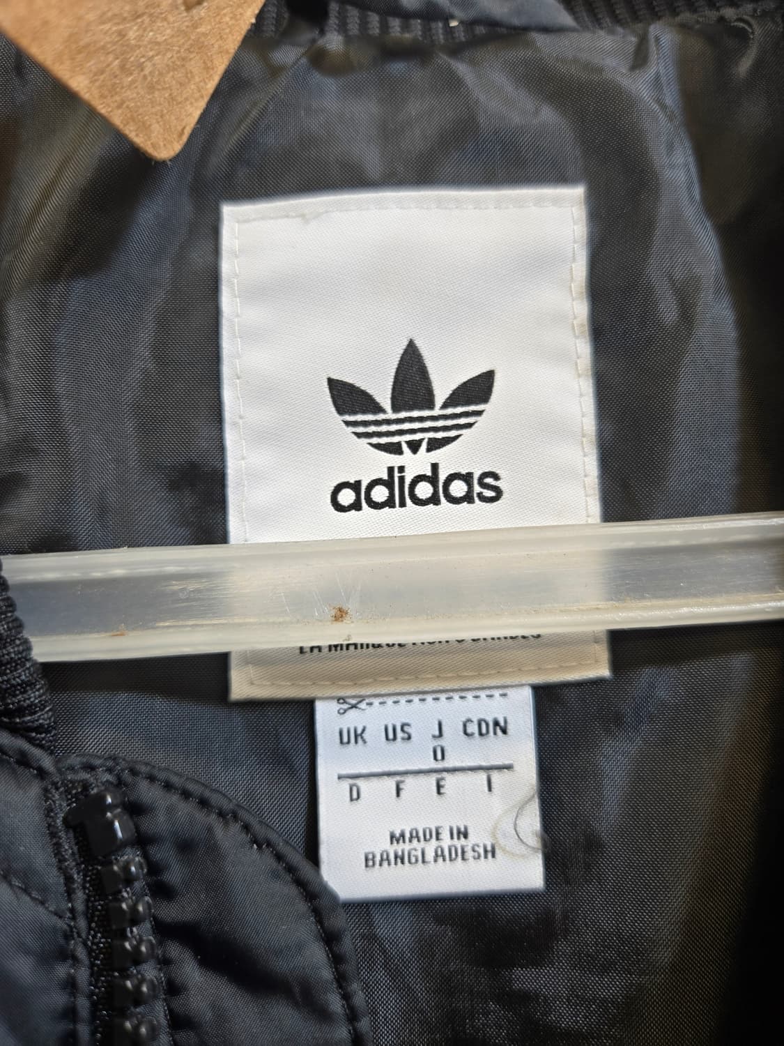 아디다스 블랙 퀼팅 패딩 봄버 자켓 상품이미지2