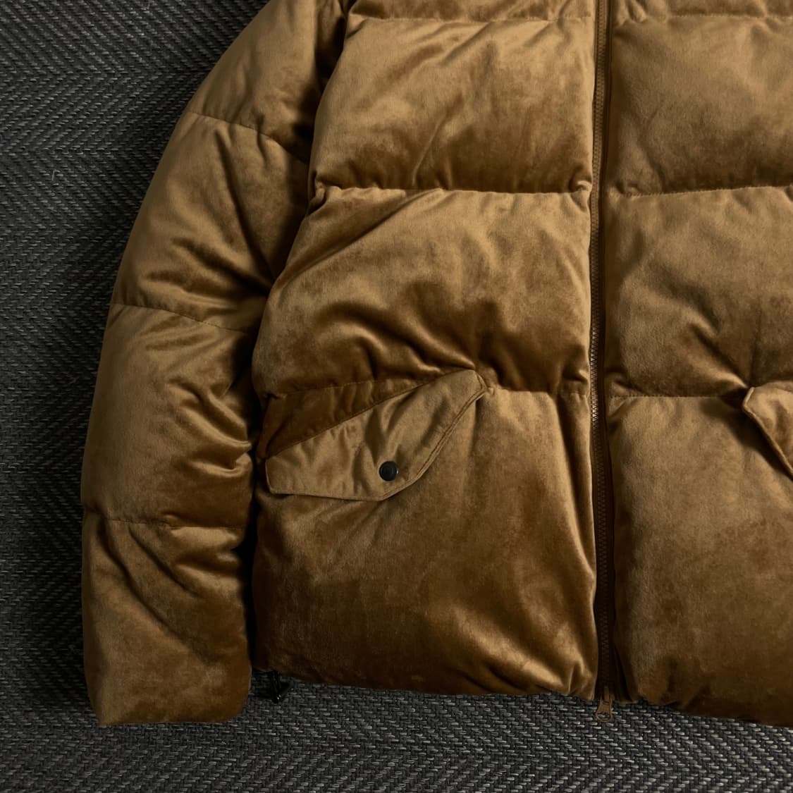 프리즘웍스 아메카지 브라운 벨벳 다운 푸퍼 패딩y 3659 상품이미지4