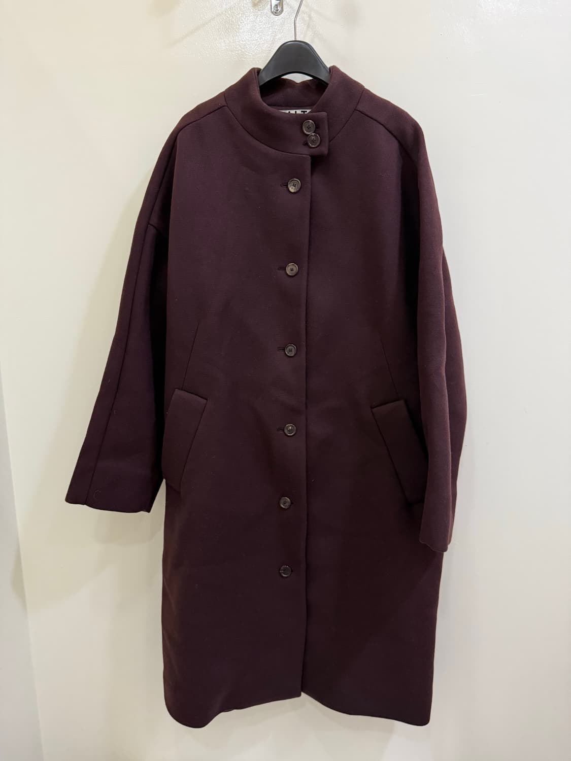 AALTO 버건디 차이나 카라 코트 정품 상품이미지1