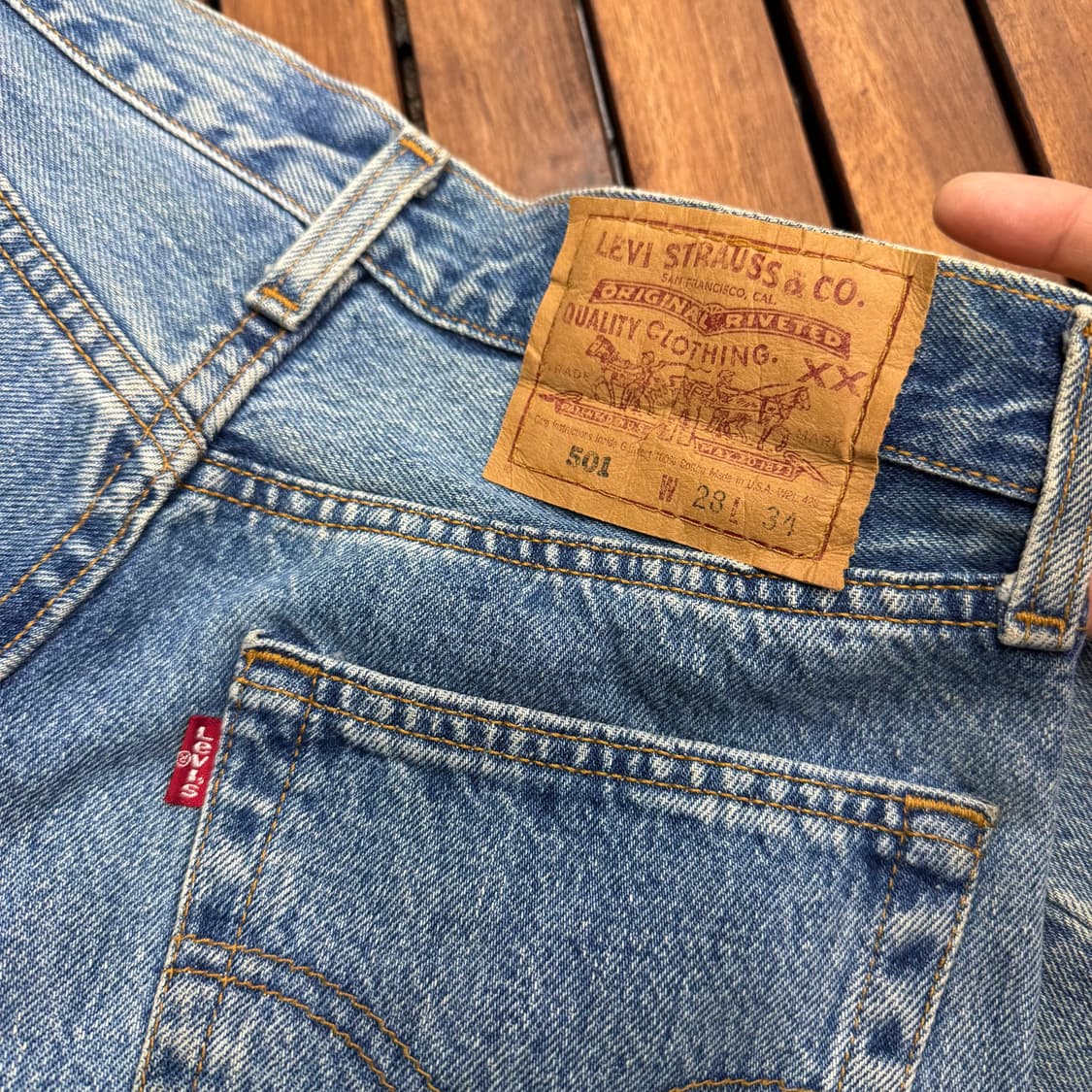 90s 리바이스 501 스트레이트 진 made in USA (26)  상품이미지4