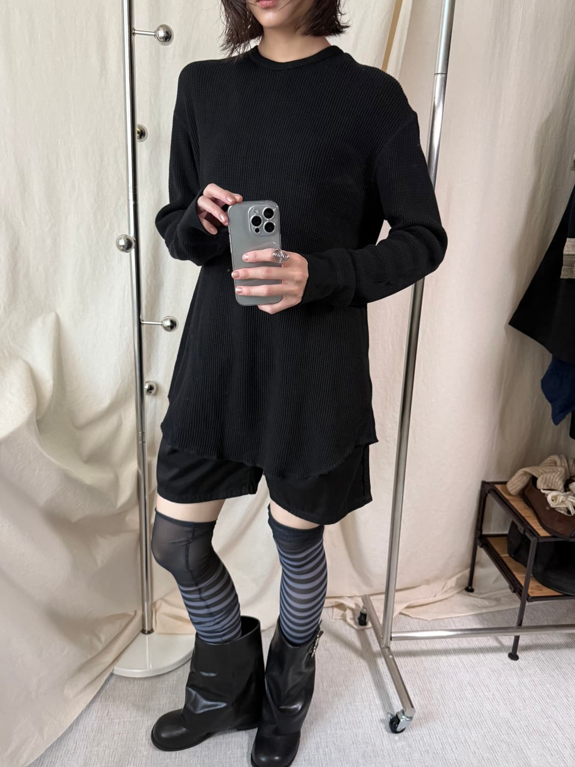 Lad Musician 라드뮤지션 와플 니트 상품이미지1