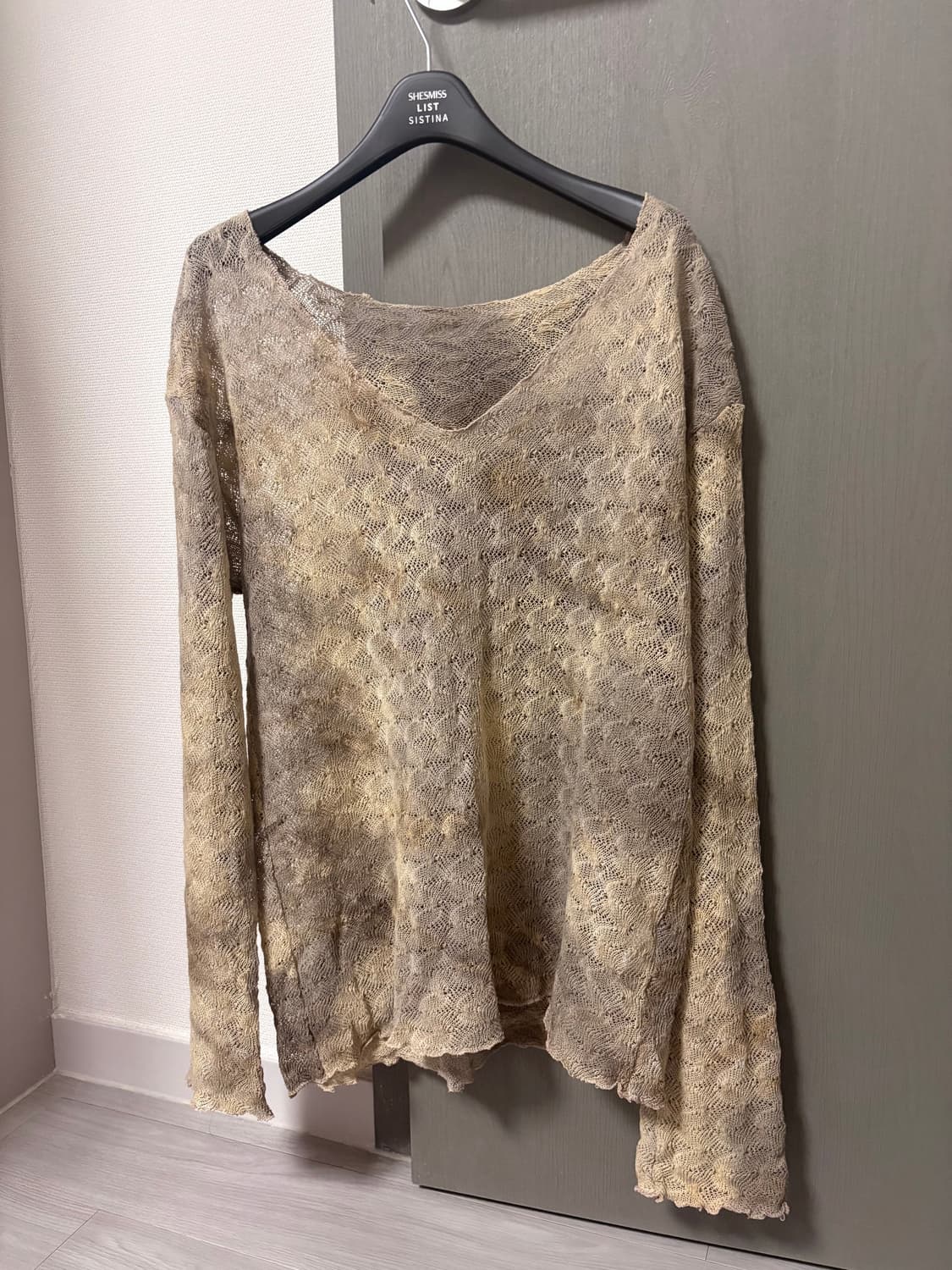 레이어드 시스루 니트 상품이미지1