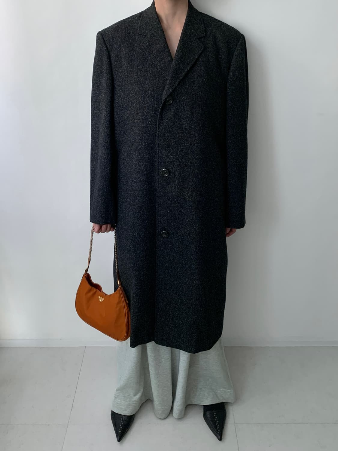 Melange Long Coat 상품이미지3