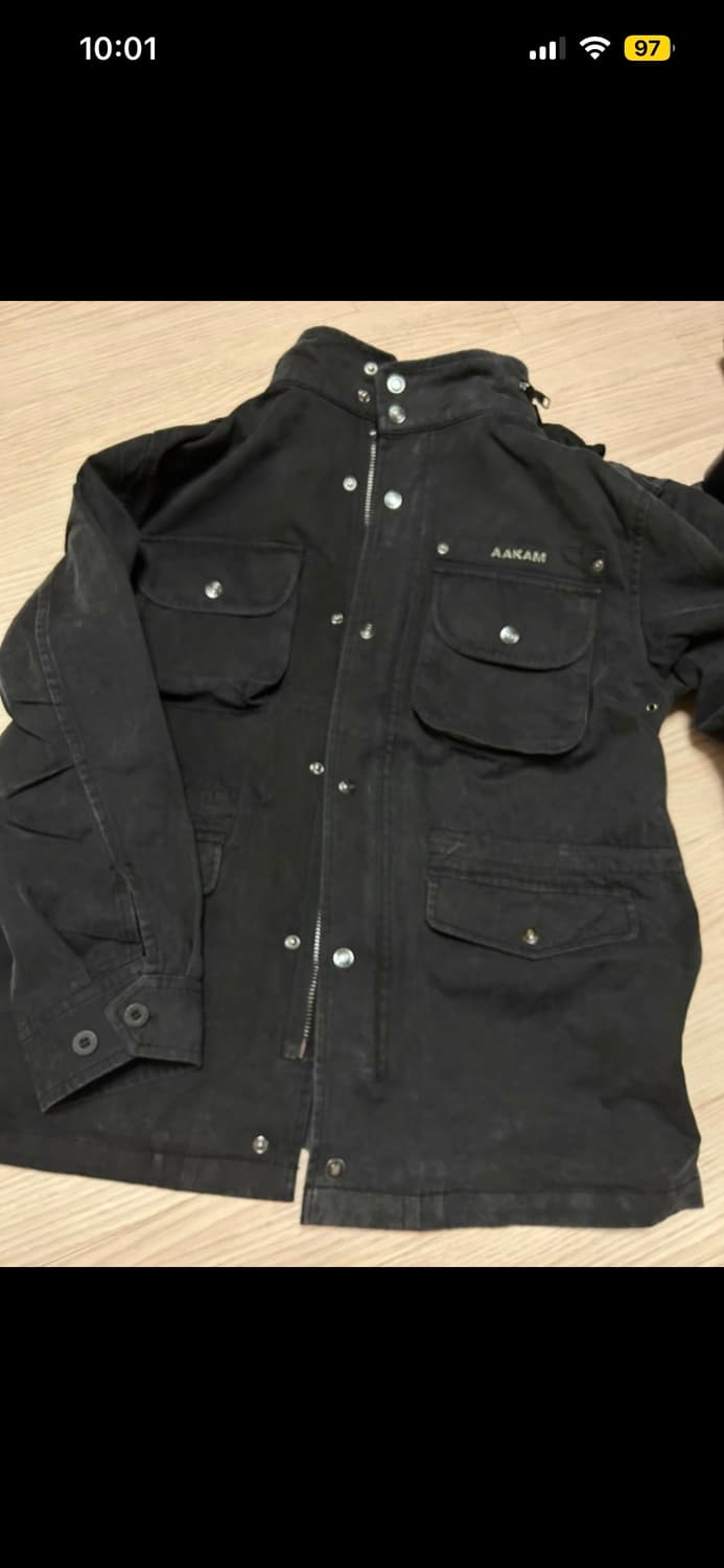 아캄 Aakam 워시드 필드 자켓 블랙 야상자켓 상품이미지2