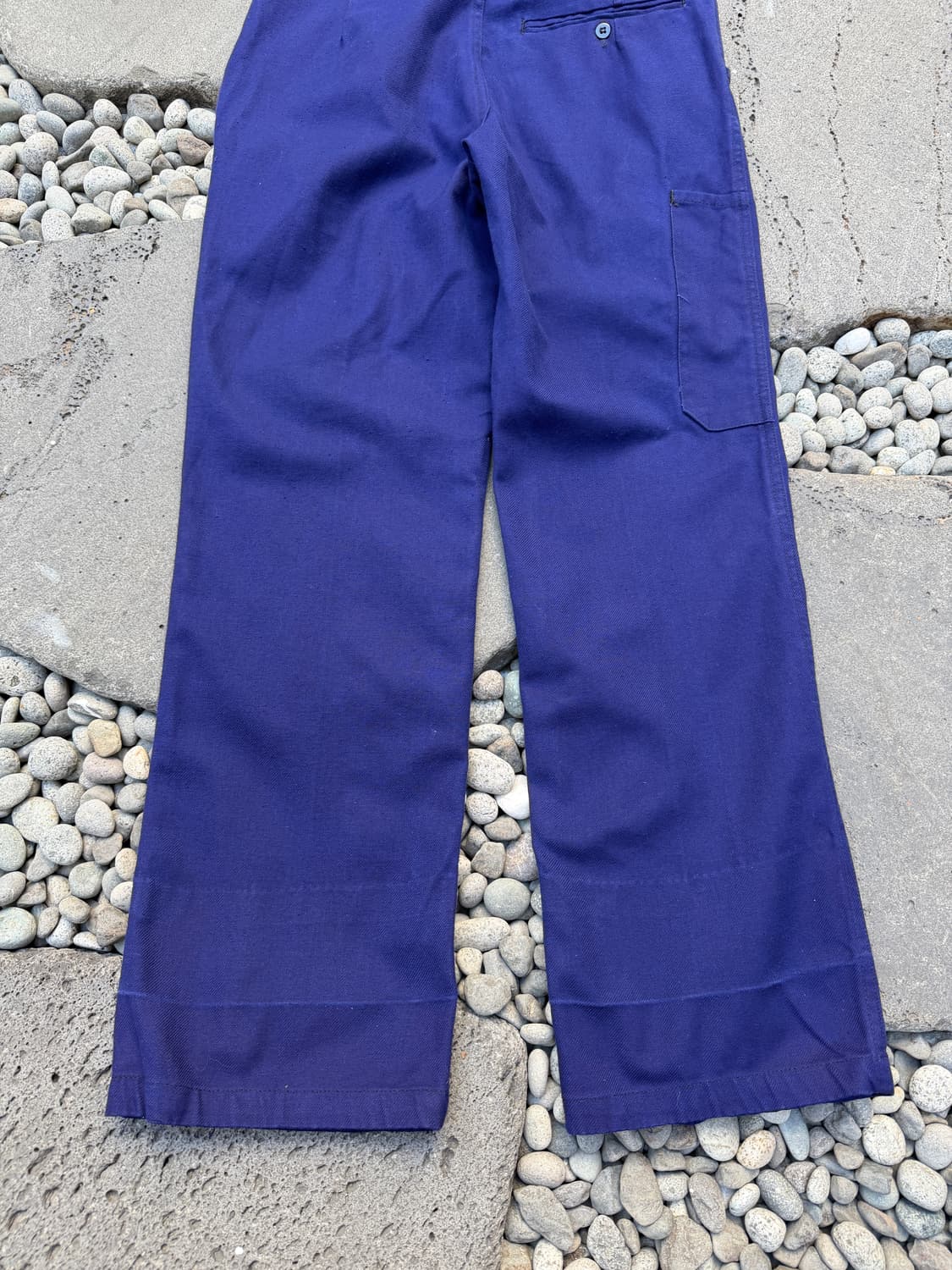 1970s Au Molinel INK BLUE NAVY 프렌치워크팬츠 상품이미지8