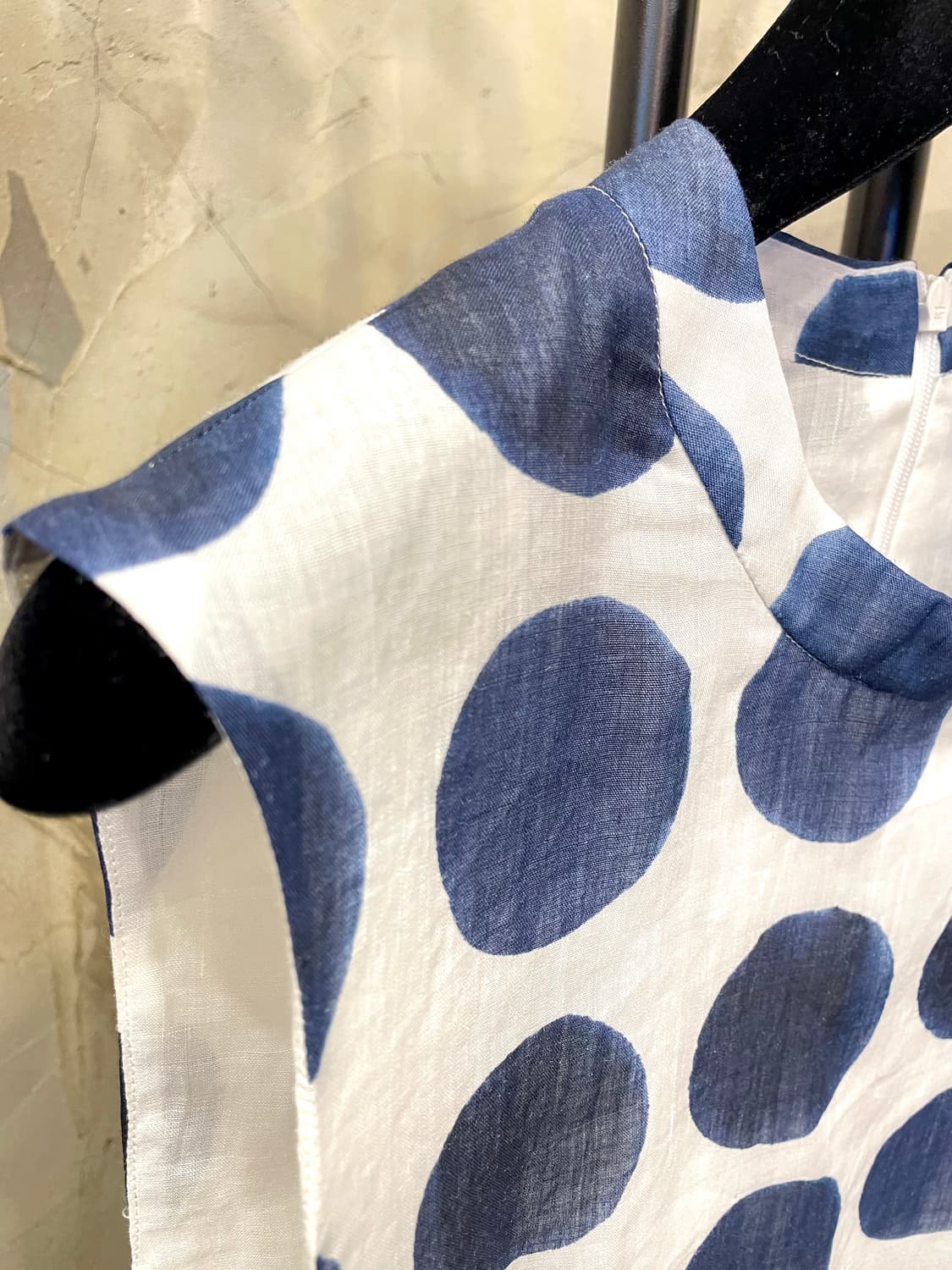 신형)) S MAX MARA 모시 100% 민소매 블라우스 55~55반 상품이미지4