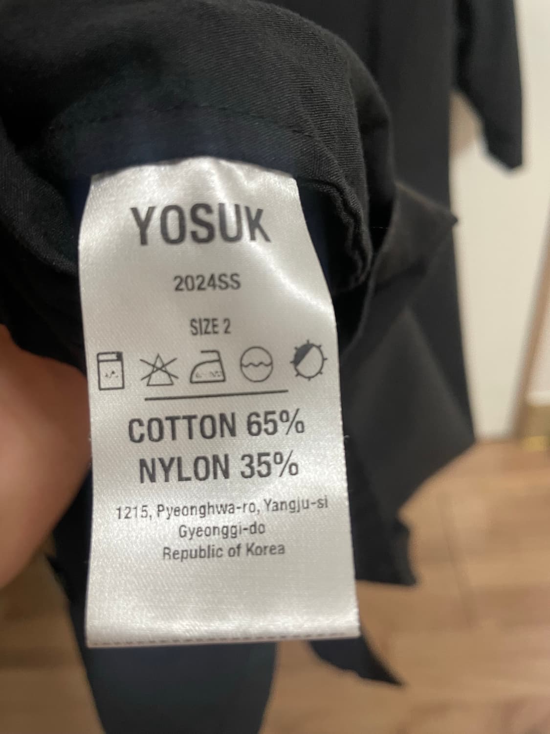 Yosuk 반팔셔츠 블랙2사이즈 상품이미지3