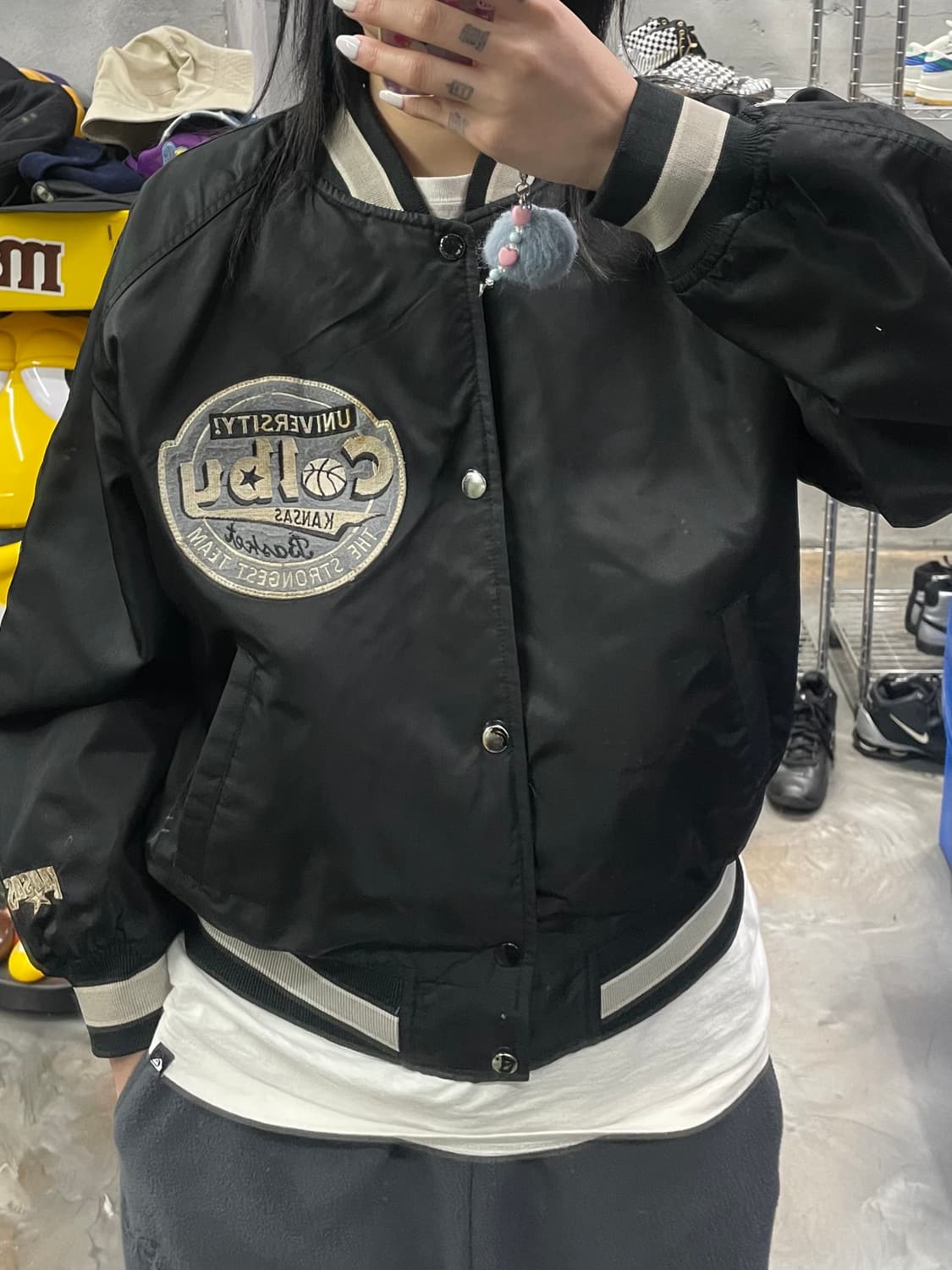 빈티지 스펠아웃 바시티 자켓 상품이미지10