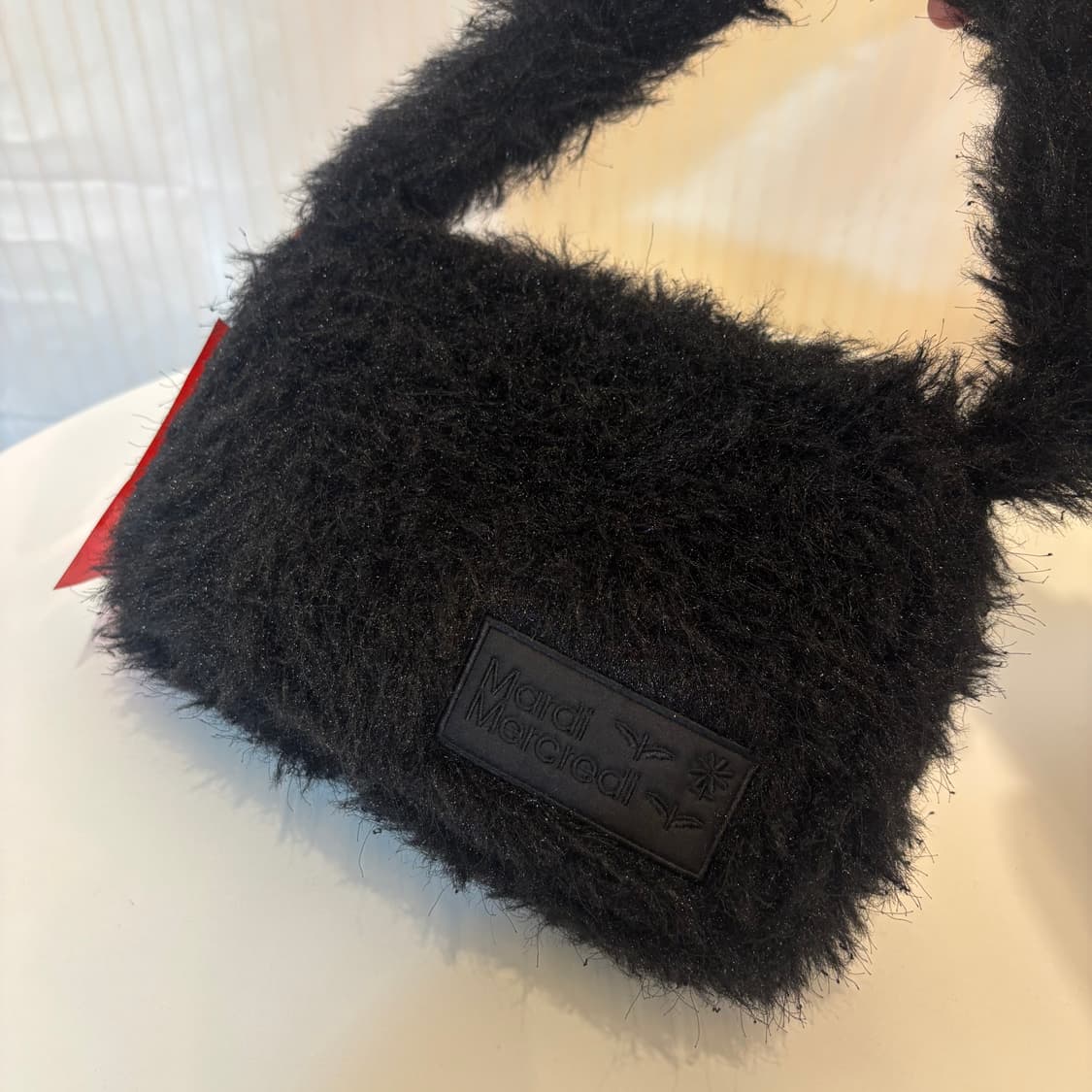 정품 마르디메크르디 블랙 퍼 토트백     상품이미지4