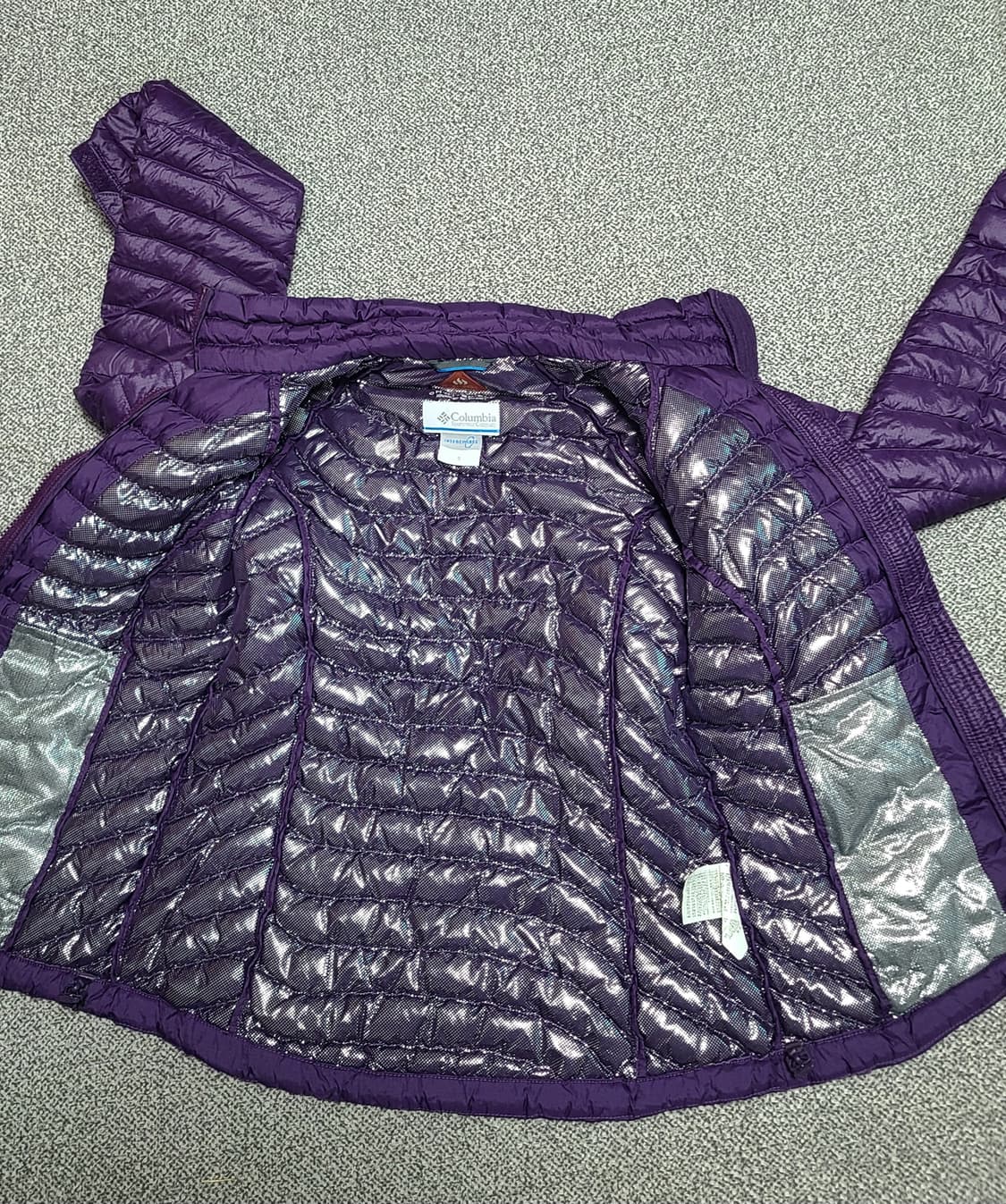 콜롬비아 여성 경량 구스다운 패딩 여성 S 90퍼플  정사이즈 상품이미지6