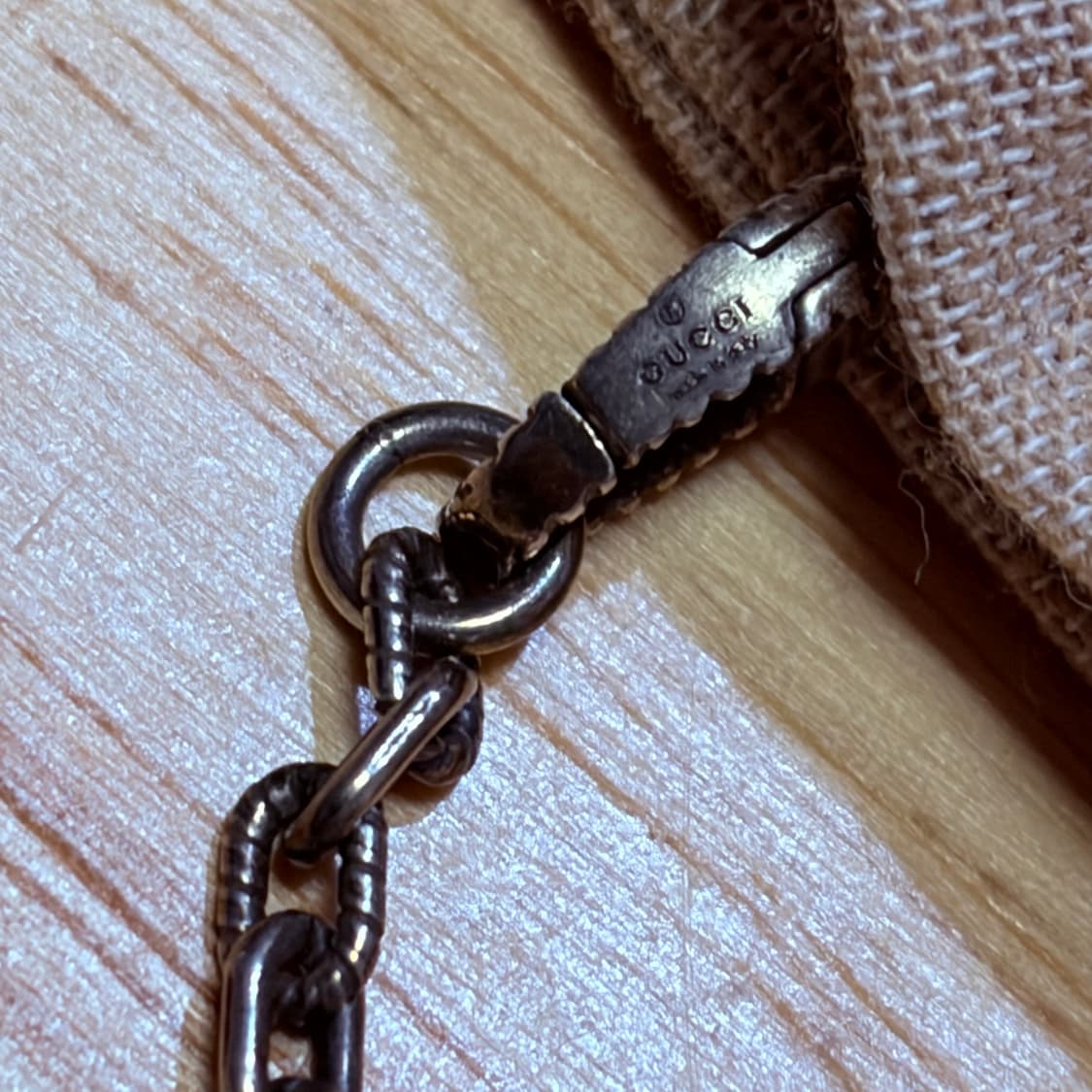 구찌/인터로킹G실버못걸이/OS 상품이미지4