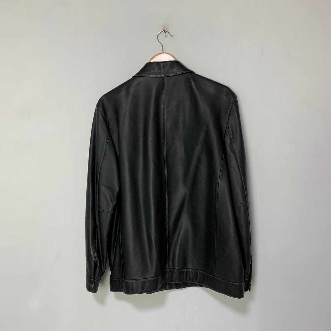 빈티지 양가죽 리얼레더 자켓 남성 집업 100 사이즈 상품이미지3