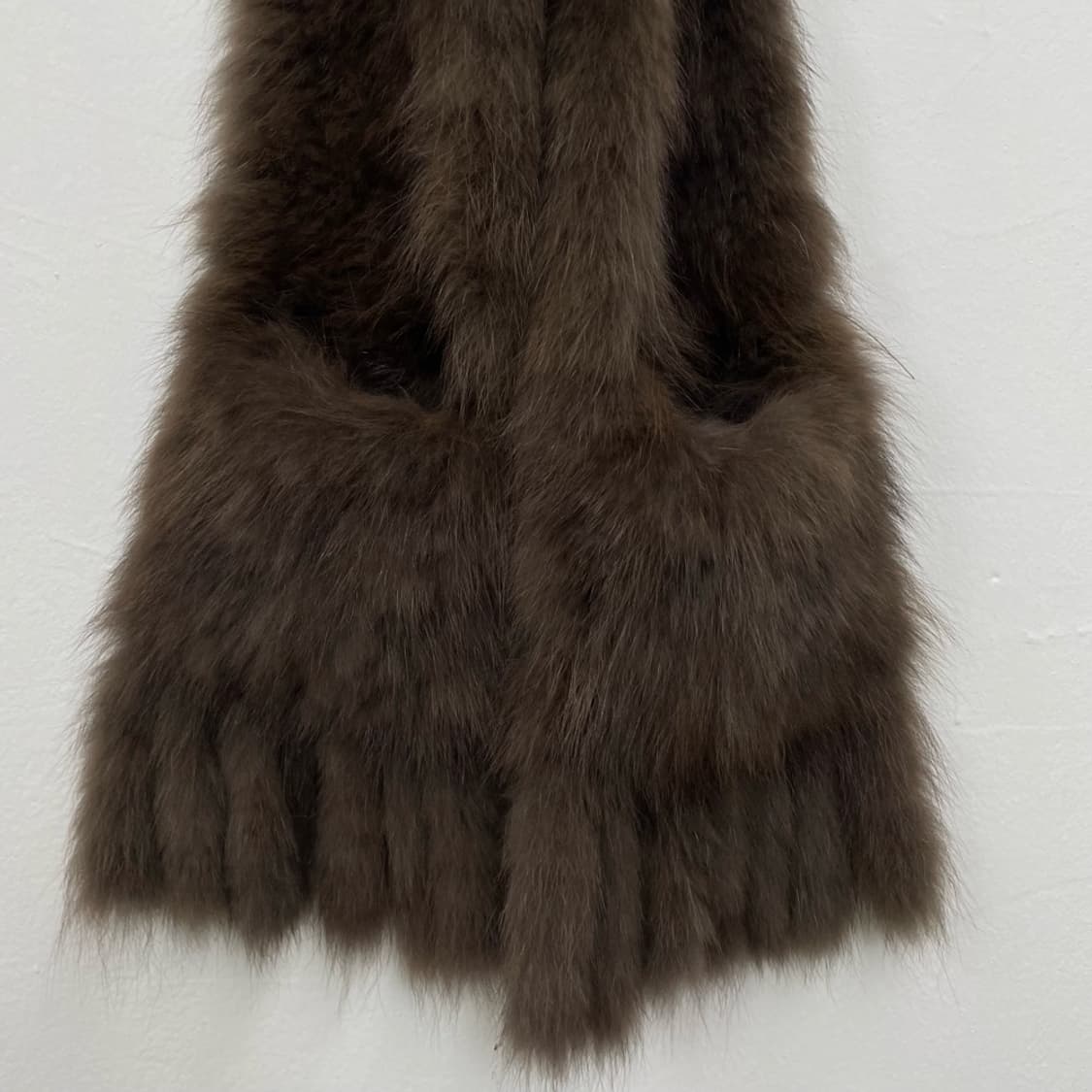 브라운 리얼퍼 무드 포켓 머플러 목도리 상품이미지4