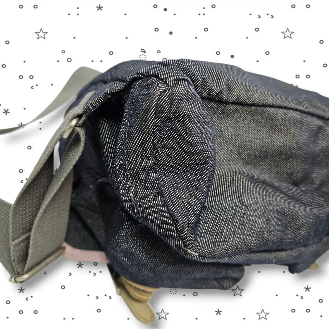 Ground 그라운드 빈티지 데님 미니 백팩 상품이미지5