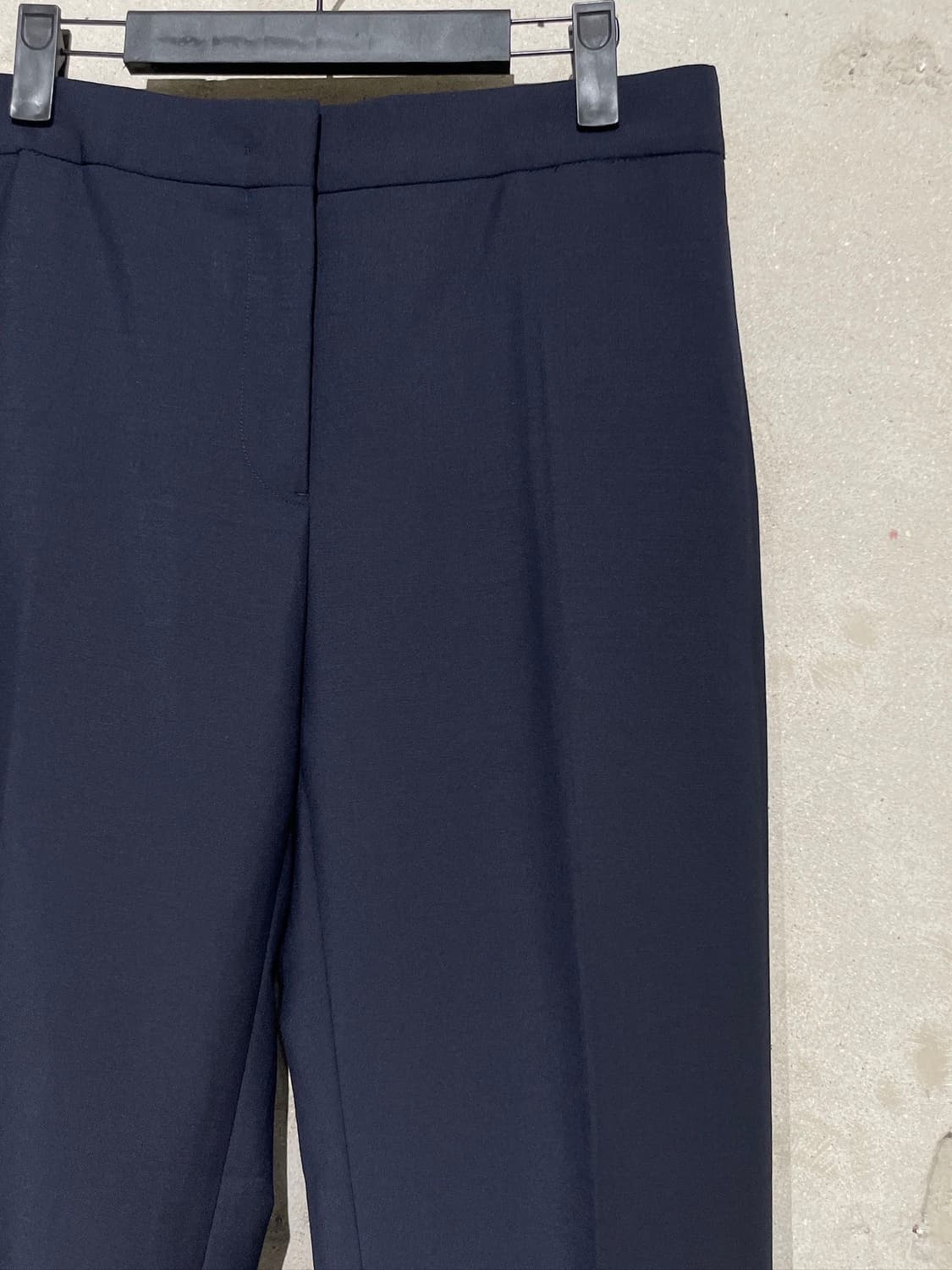 질샌더 다크 네이비 원 턱 슬릿 햄 울 혼방 슬랙스 상품이미지3