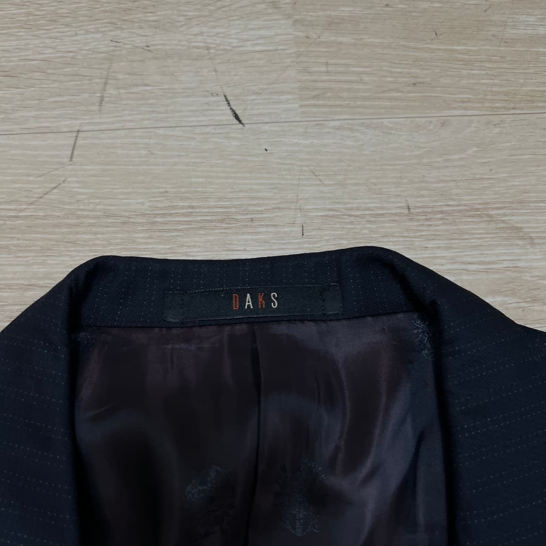 닥스 스트라이프 싱글 블레이저 정장자켓 [다크 네이비] 2XL/110 상품이미지4