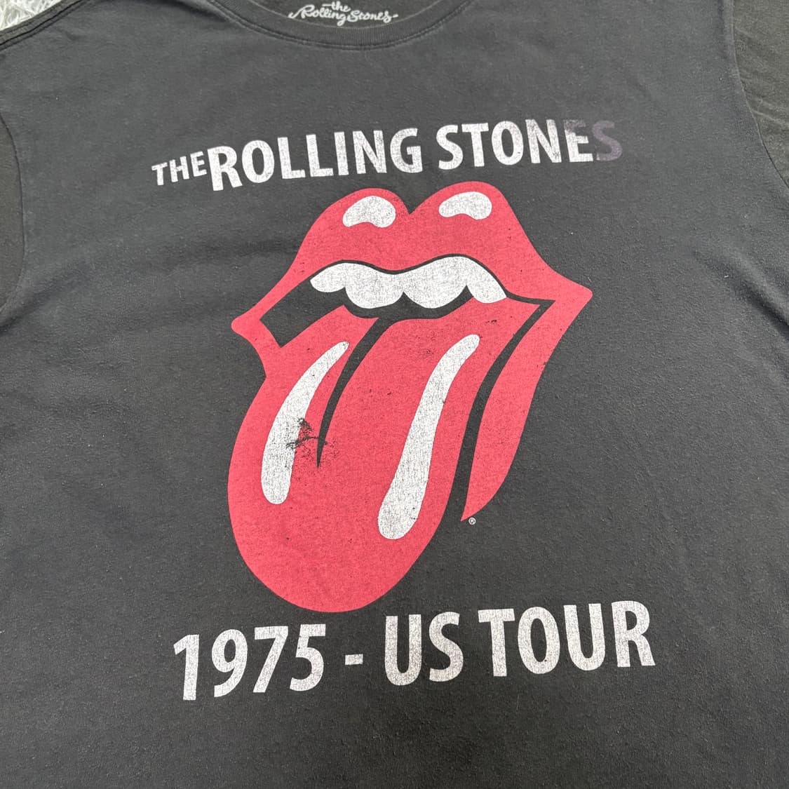 롤링스톤즈 1975 US Tour 티셔츠 faded 상품이미지2
