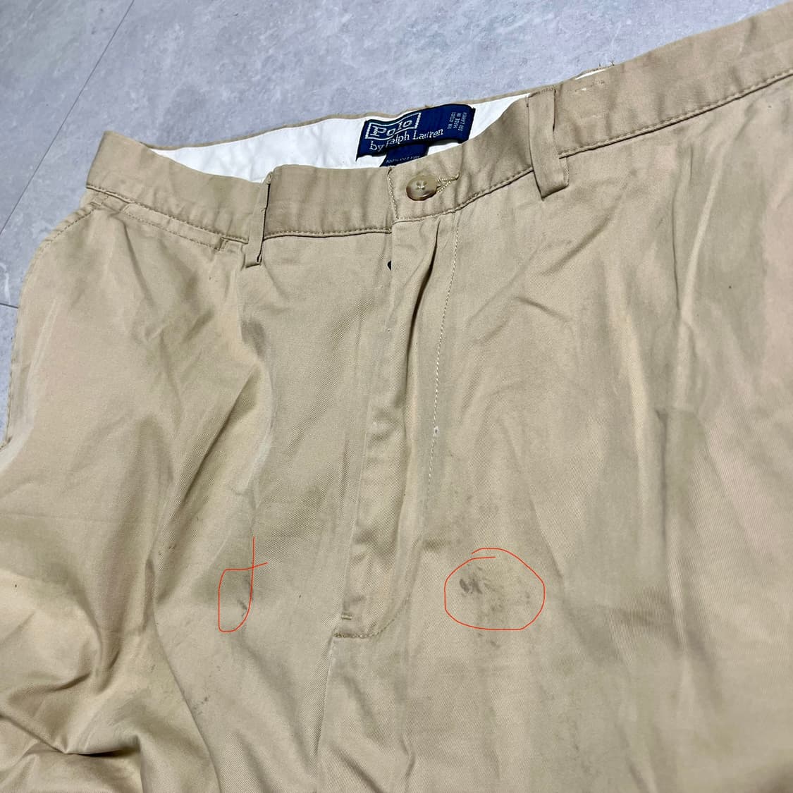 [36] 폴로 랄프로렌 베이지 면바지 상품이미지3