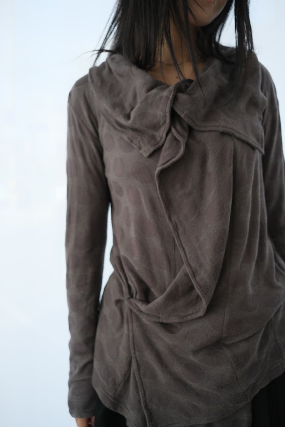 Dot Drape cardigan 상품이미지1