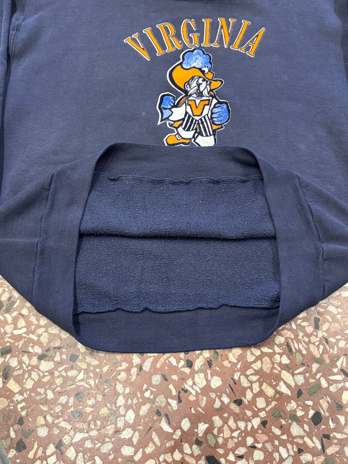90s Virginia Cavaliers 러셀 스웻 (XL) 상품이미지5