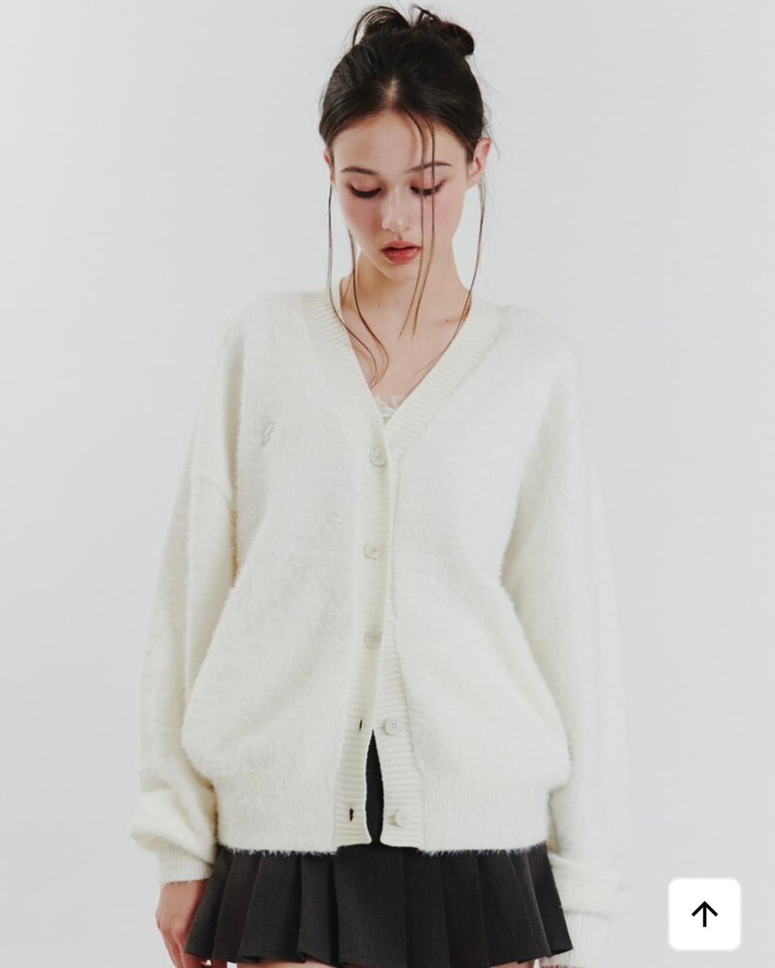 페인오어플레져 EVA FUR CARDIGAN white 상품이미지2